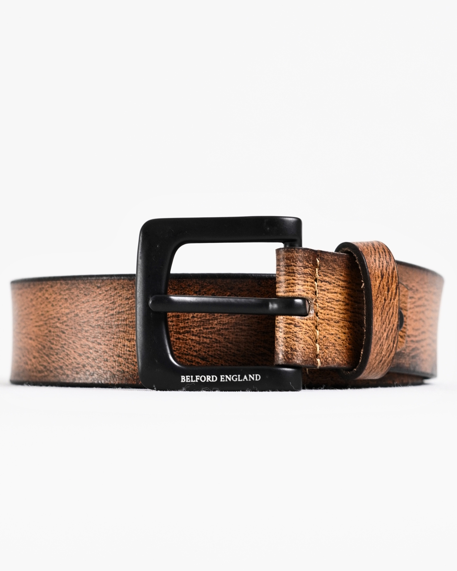 Frankfurt - Men's Original Leather Belt  (Tan) - 28-44 - Image 5