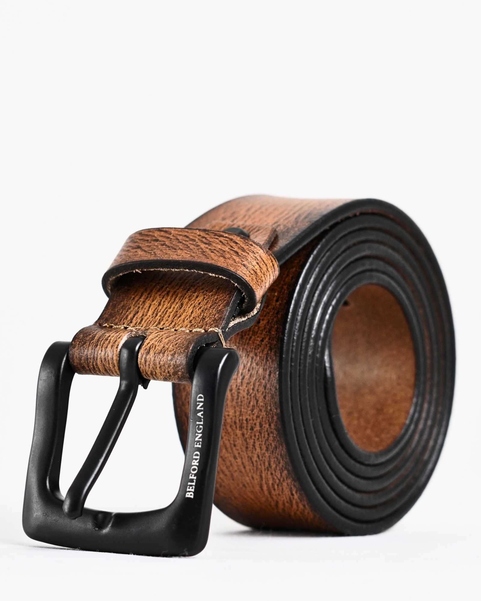 Frankfurt - Men's Original Leather Belt  (Tan) - 28-44 - Image 6