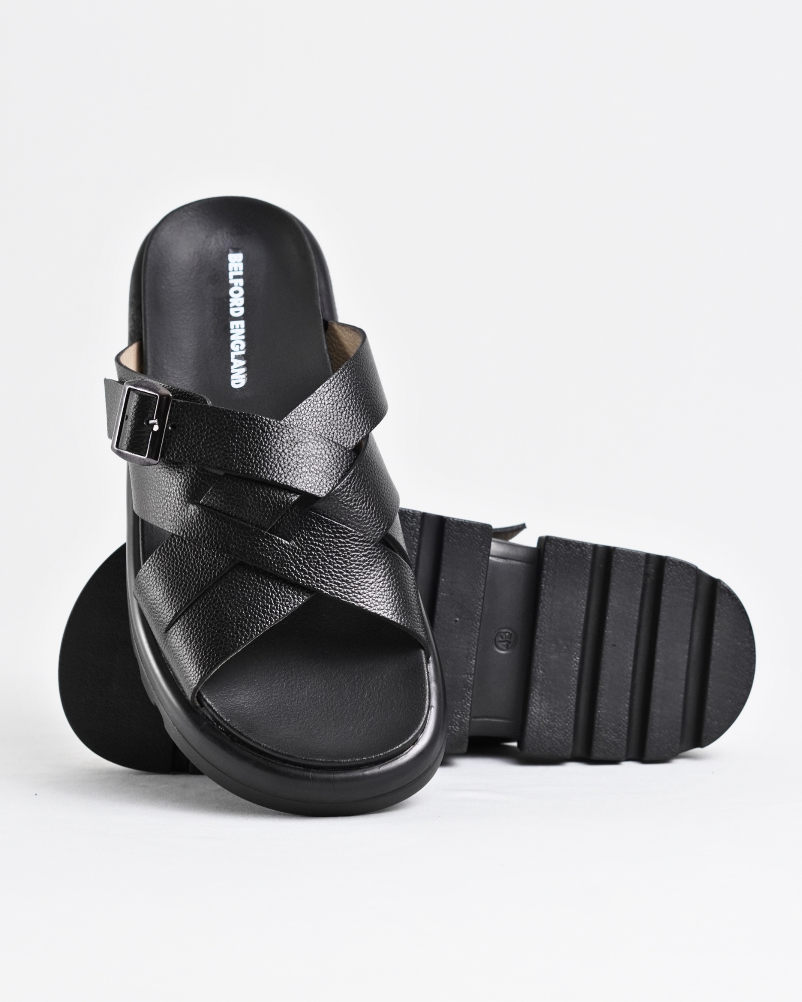 Jamaica Men’s Original Leather Sandals - (Urban Rugged Sole) - 6 - Image 5