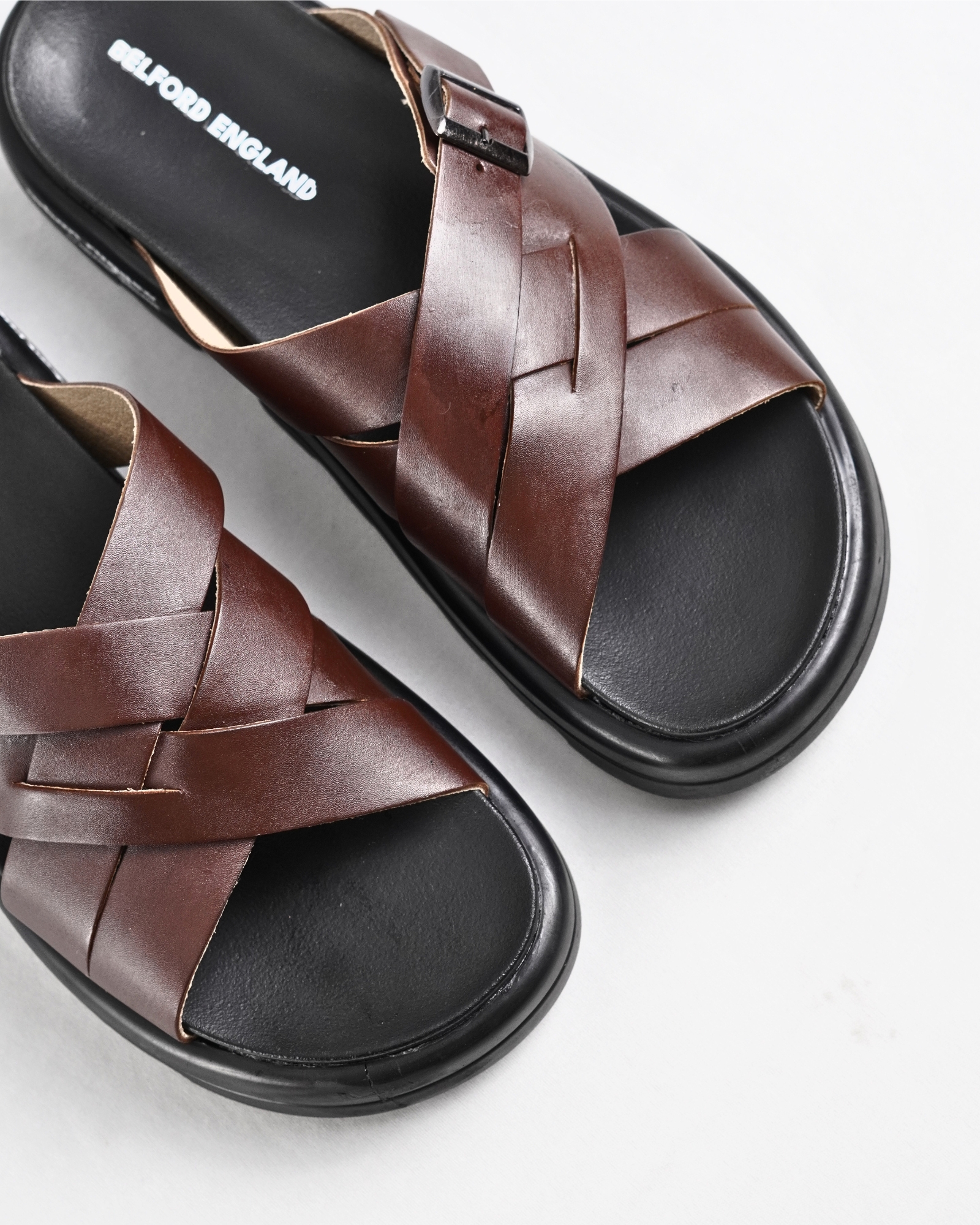 Jamaica Men’s Original Leather Sandals - (Urban Rugged Sole) - 7 - Image 8