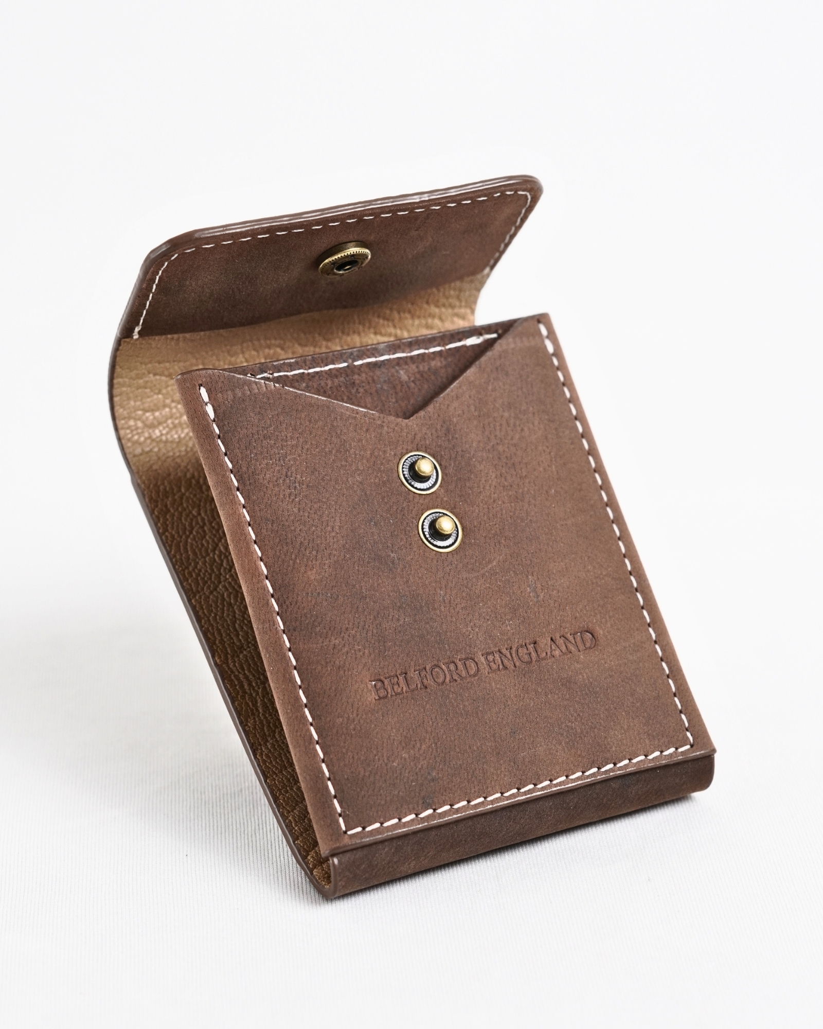 Milton - Men’s Original Leather Minimalist Wallet (Rugged Brown) - Image 4