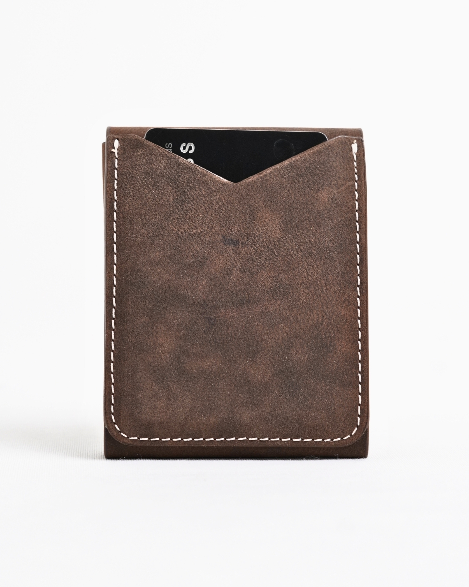 Milton - Men’s Original Leather Minimalist Wallet (Rugged Brown) - Image 8