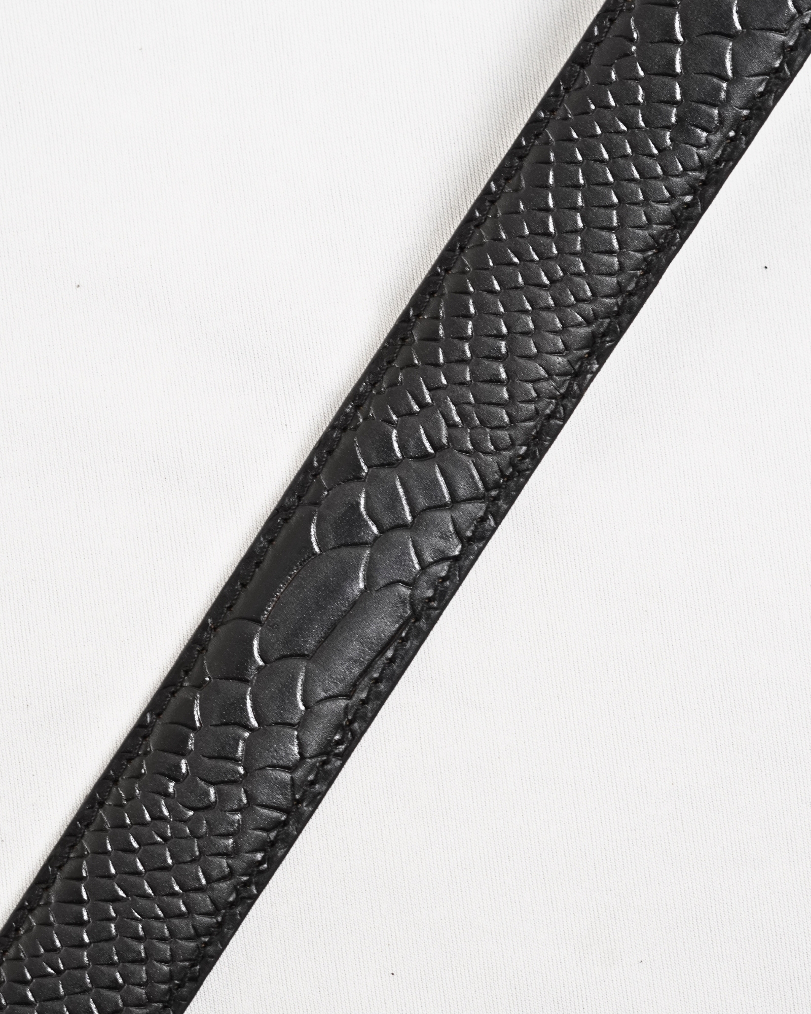 Oxford Men's Original Leather Belt  (Python Black)  28-44 - Image 7