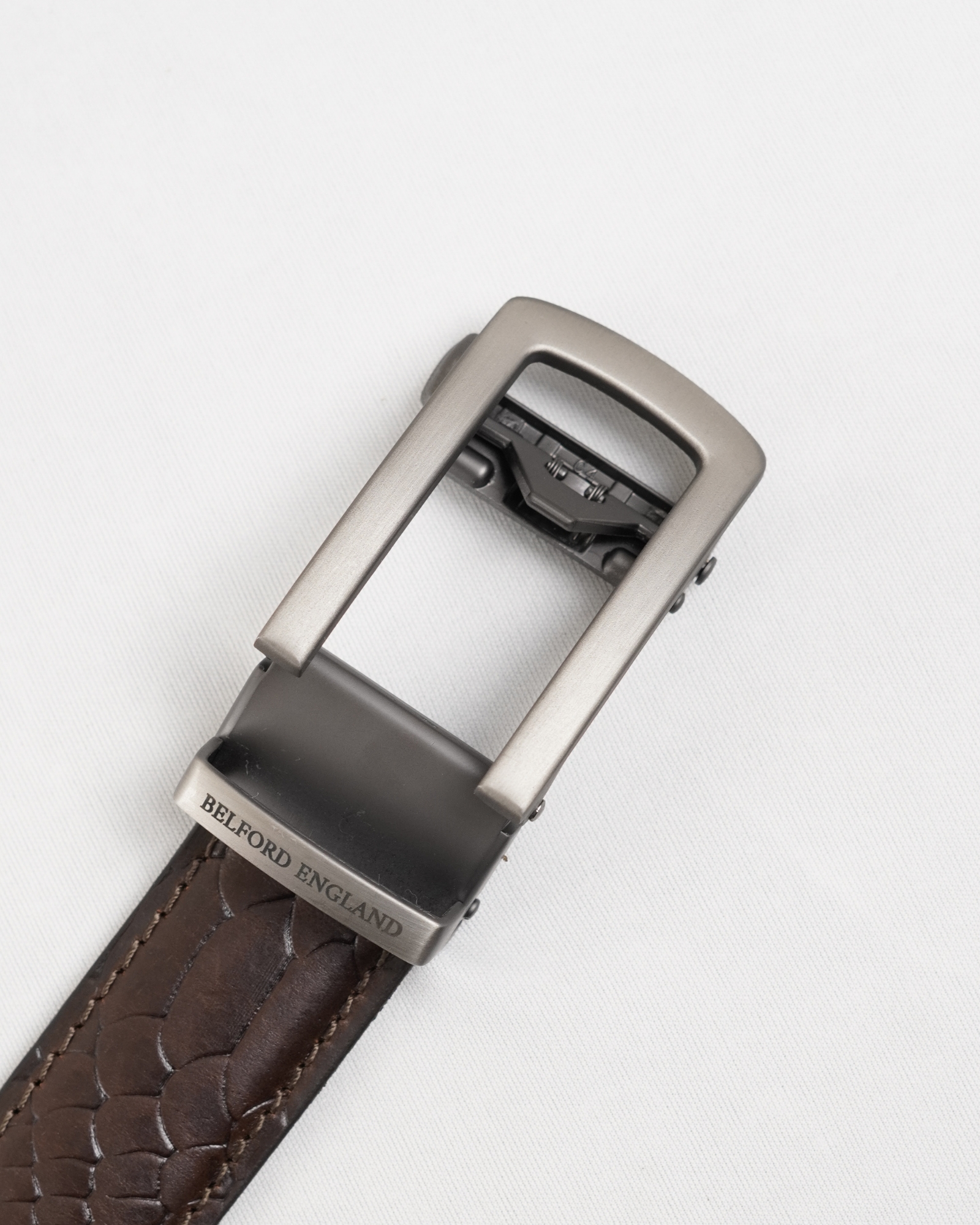 Oxford Men's Original Leather Belt  (Python Brown)  28-44 - Image 5