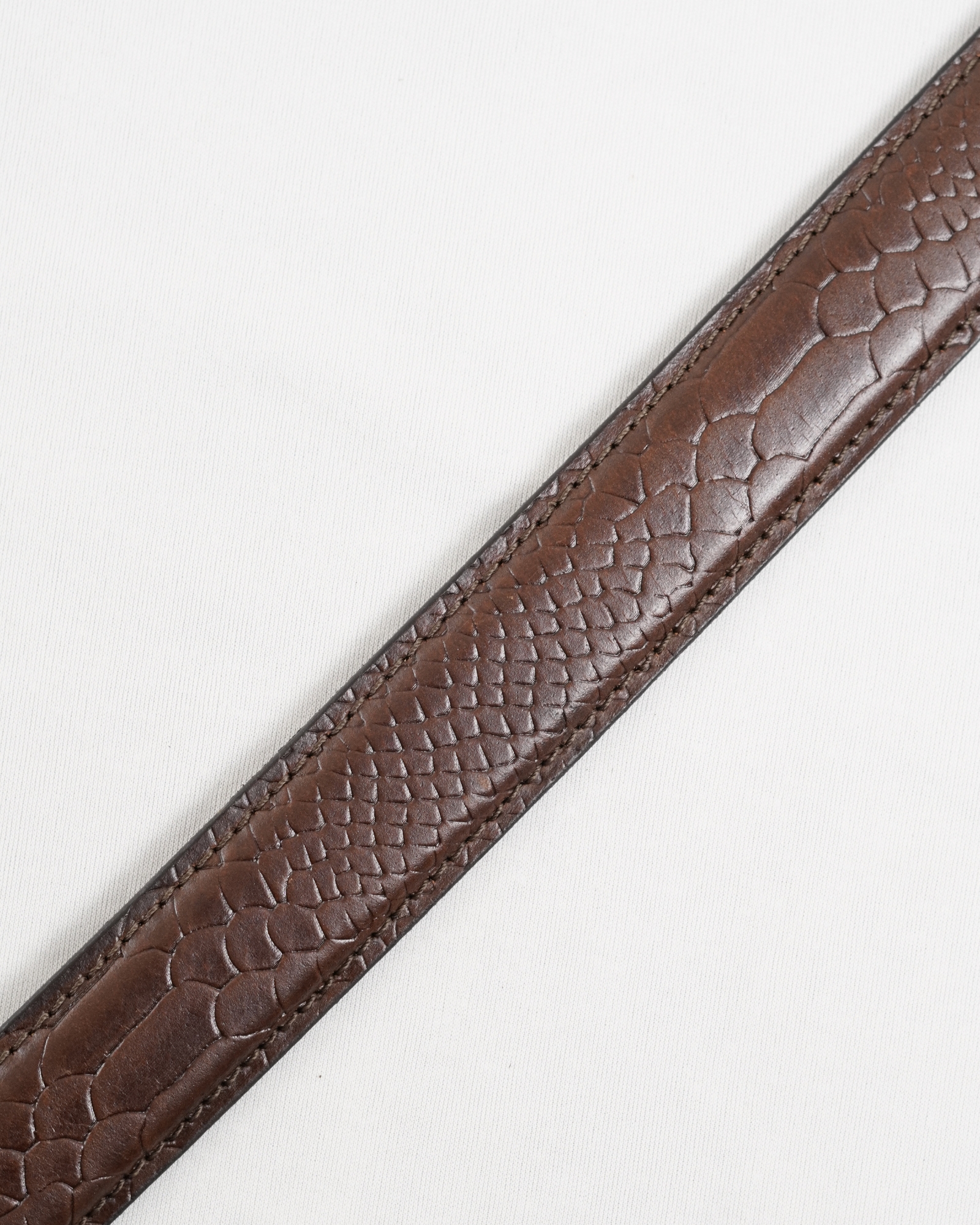 Oxford Men's Original Leather Belt  (Python Brown)  28-44 - Image 6