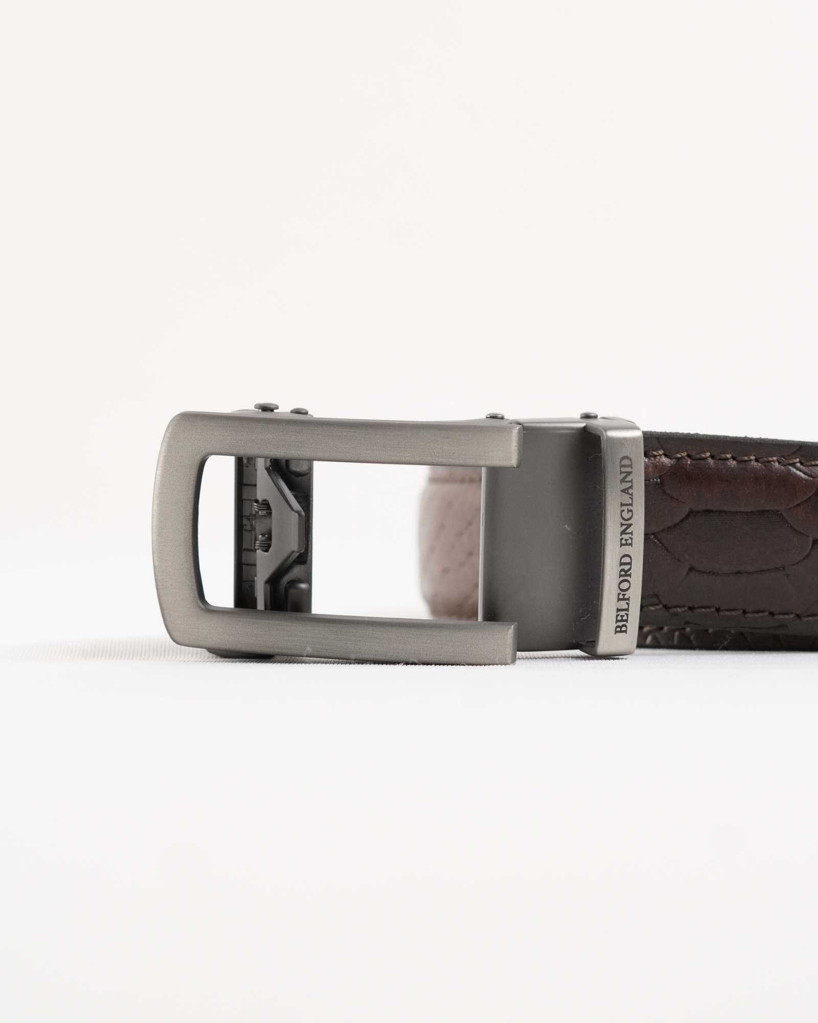 Oxford Men's Original Leather Belt  (Python Brown)  28-44 - Image 9