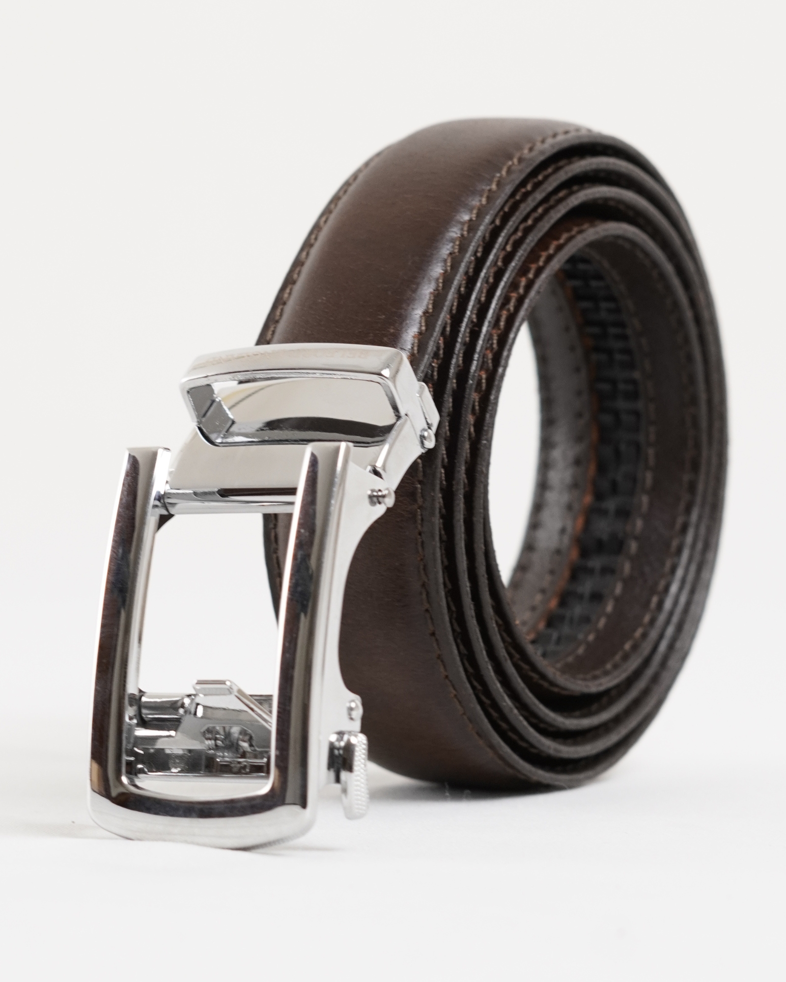Oxford Men's Original Leather Belt  (Brown & Tan Blend) - 28-44 - Image 4