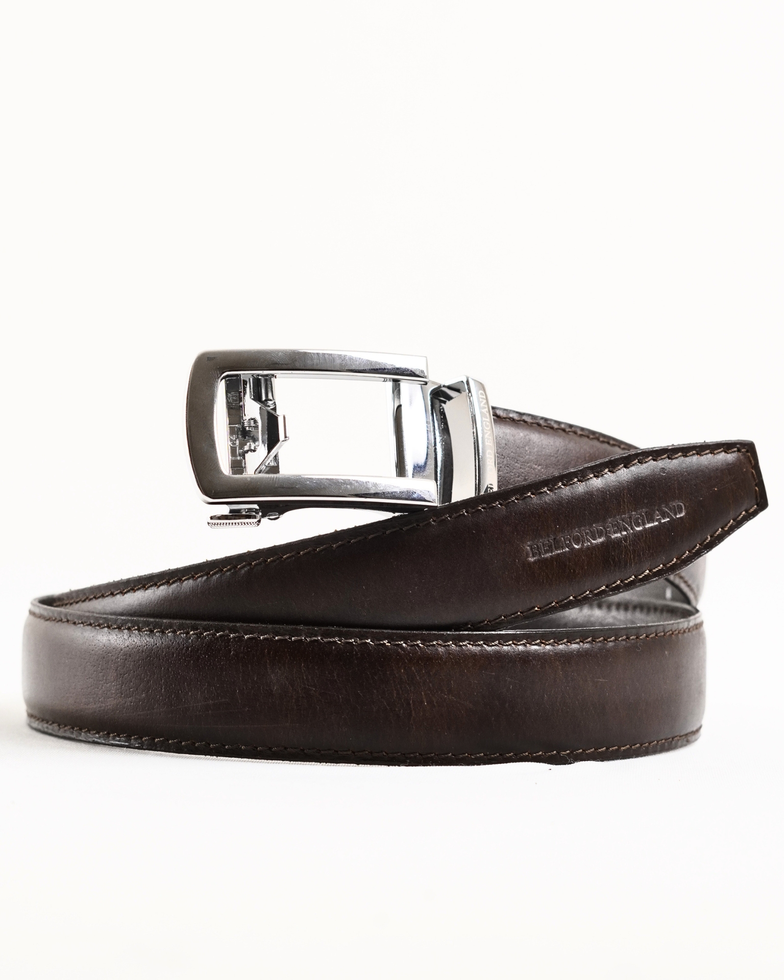 Oxford Men's Original Leather Belt  (Brown & Tan Blend) - 28-44 - Image 5