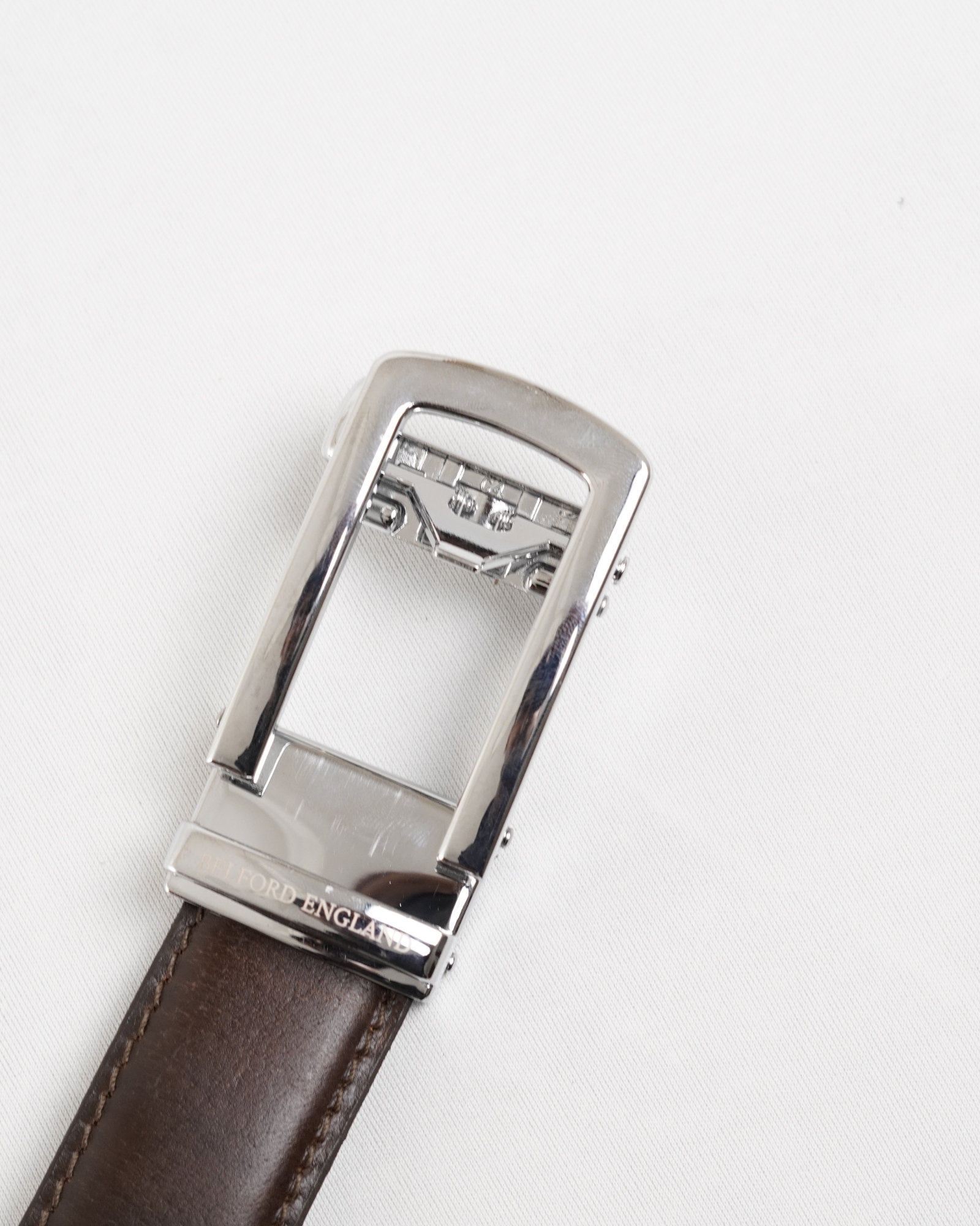 Oxford Men's Original Leather Belt  (Brown & Tan Blend) - 28-44 - Image 7