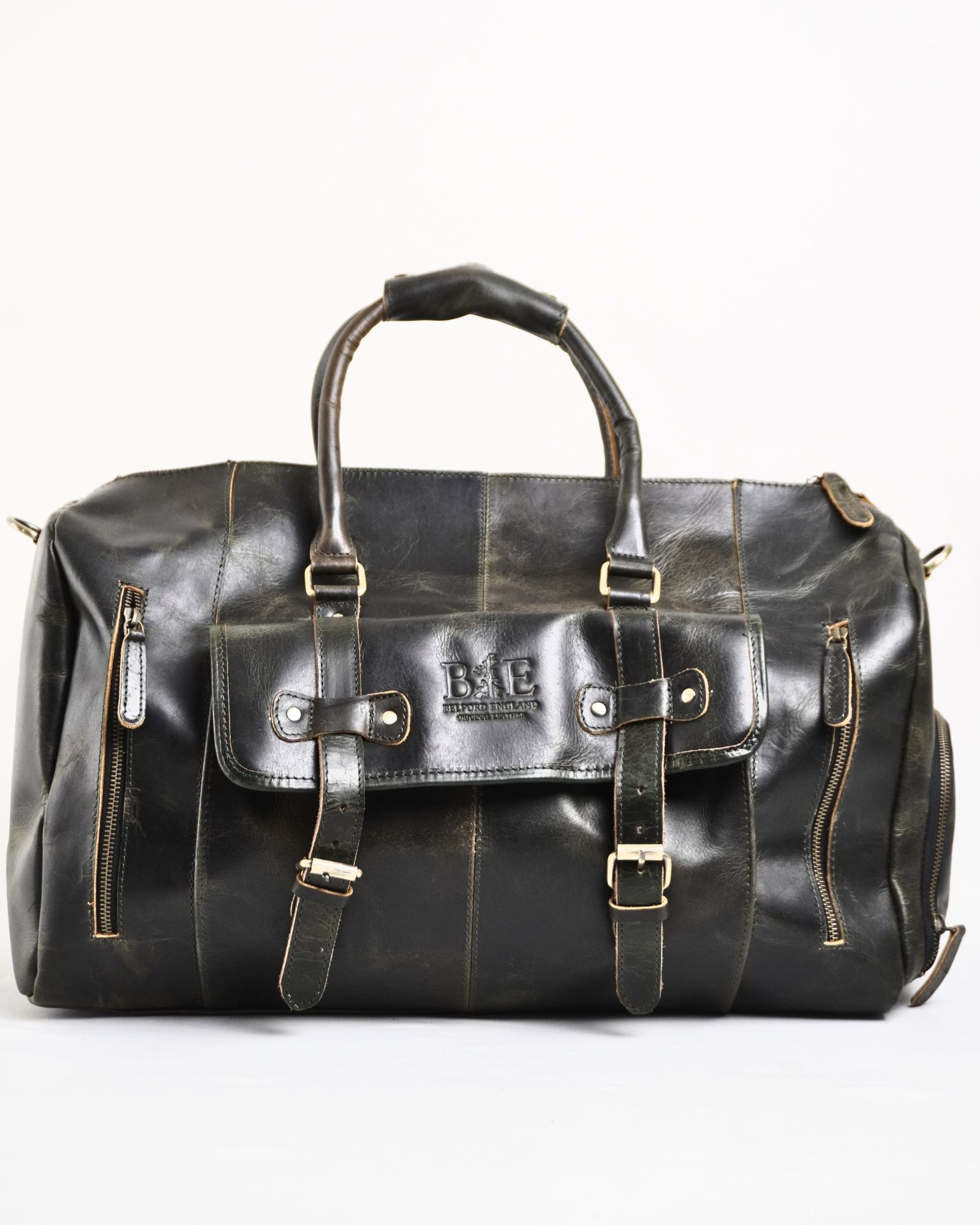 The Heritage - Original Leather Travel Bag (Vintage Green) - Image 2