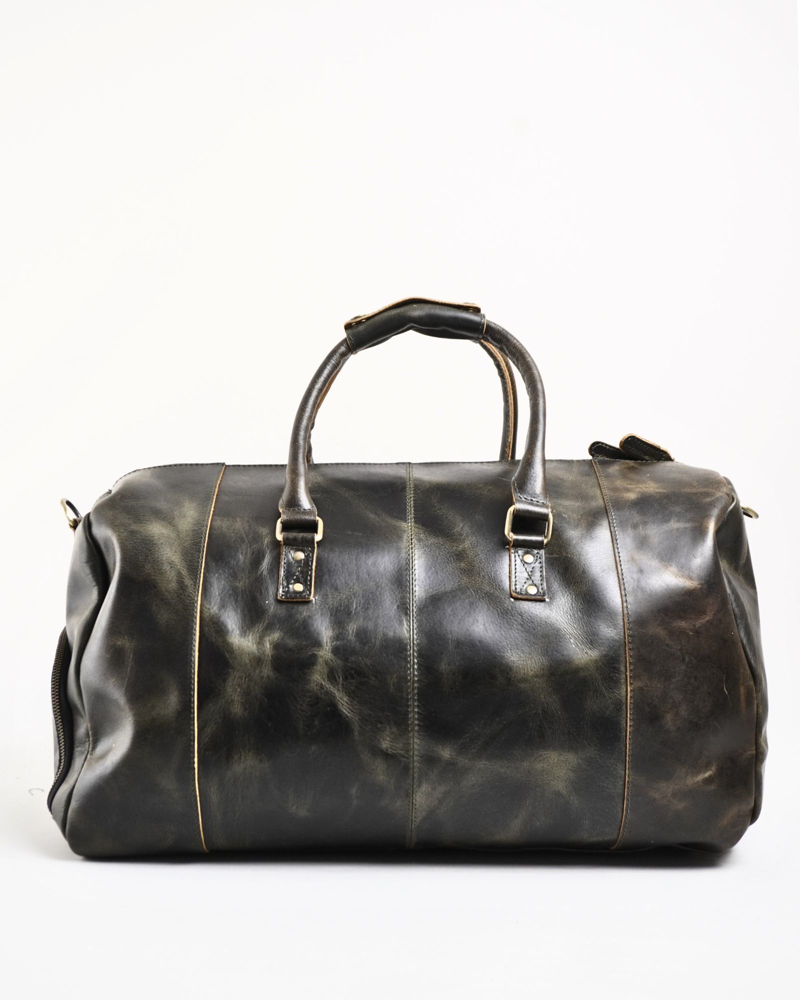 The Heritage - Original Leather Travel Bag (Vintage Green) - Image 3