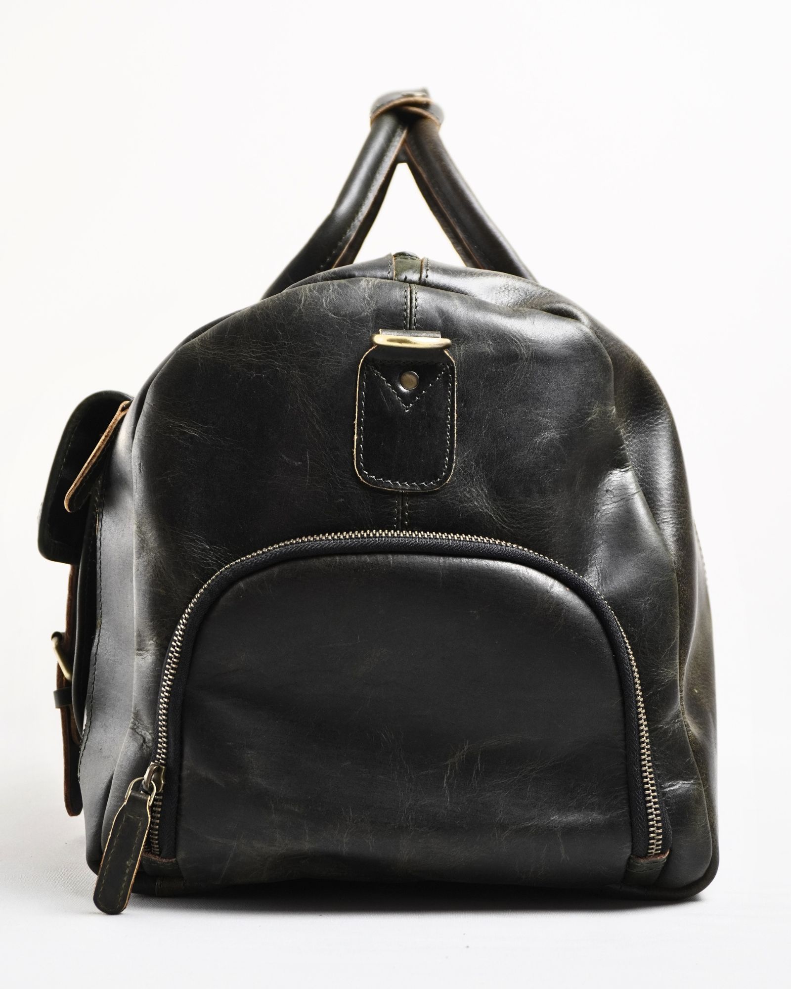 The Heritage - Original Leather Travel Bag (Vintage Green) - Image 4