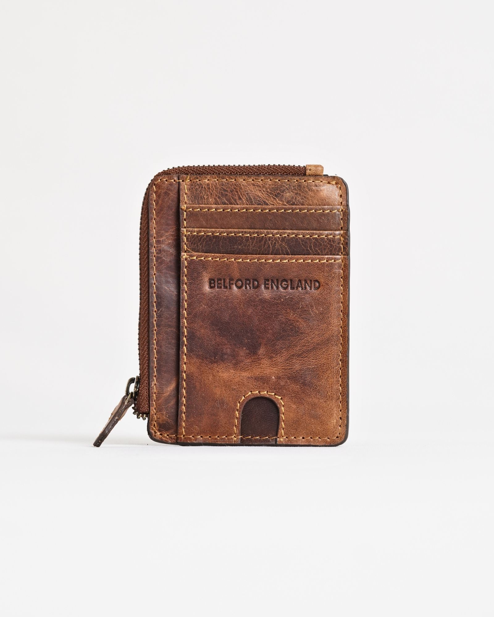 Geneva (Sleek) - Men’s Original Leather Wallet (Vintage Brown) - Image 3
