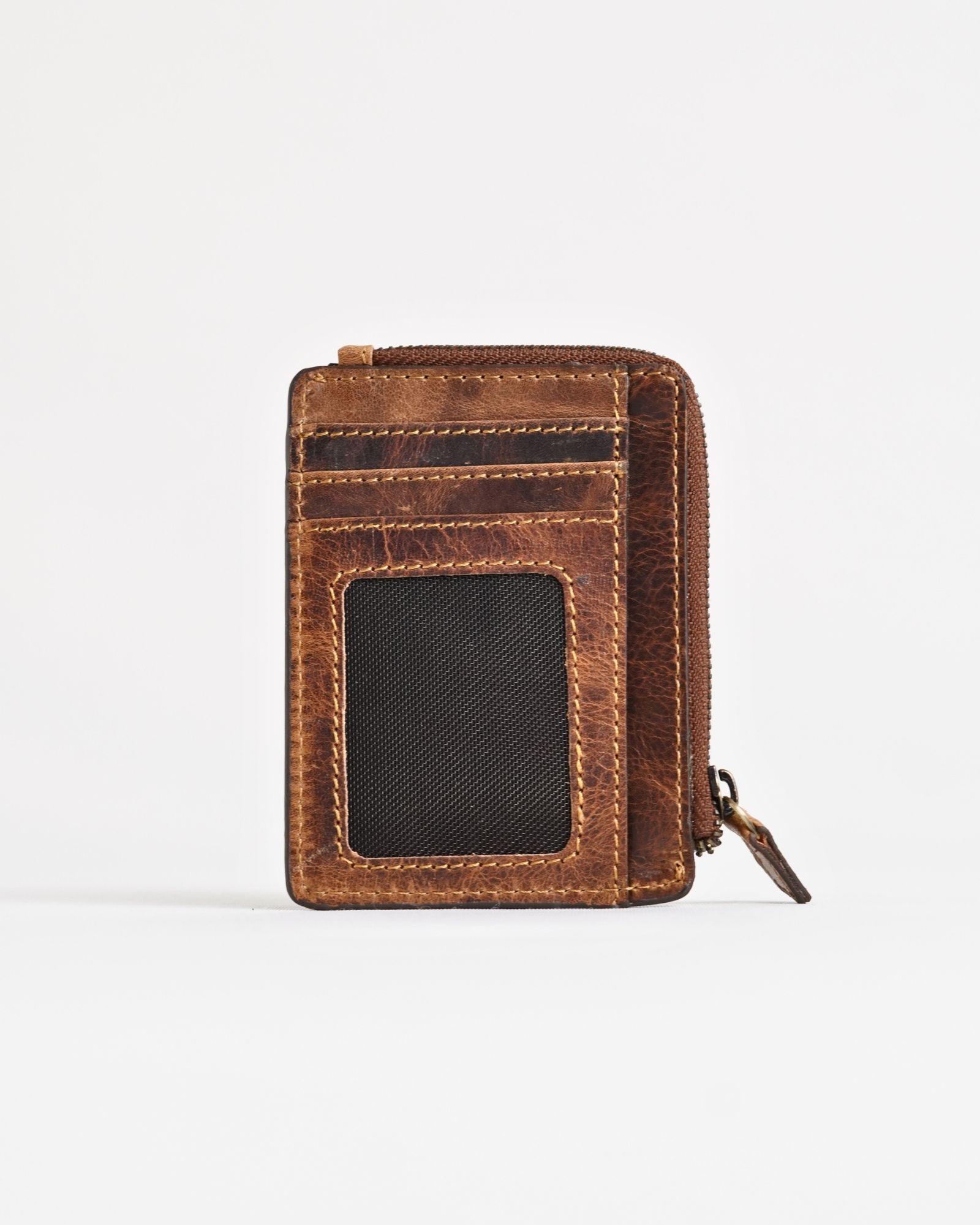 Geneva (Sleek) - Men’s Original Leather Wallet (Vintage Brown) - Image 4