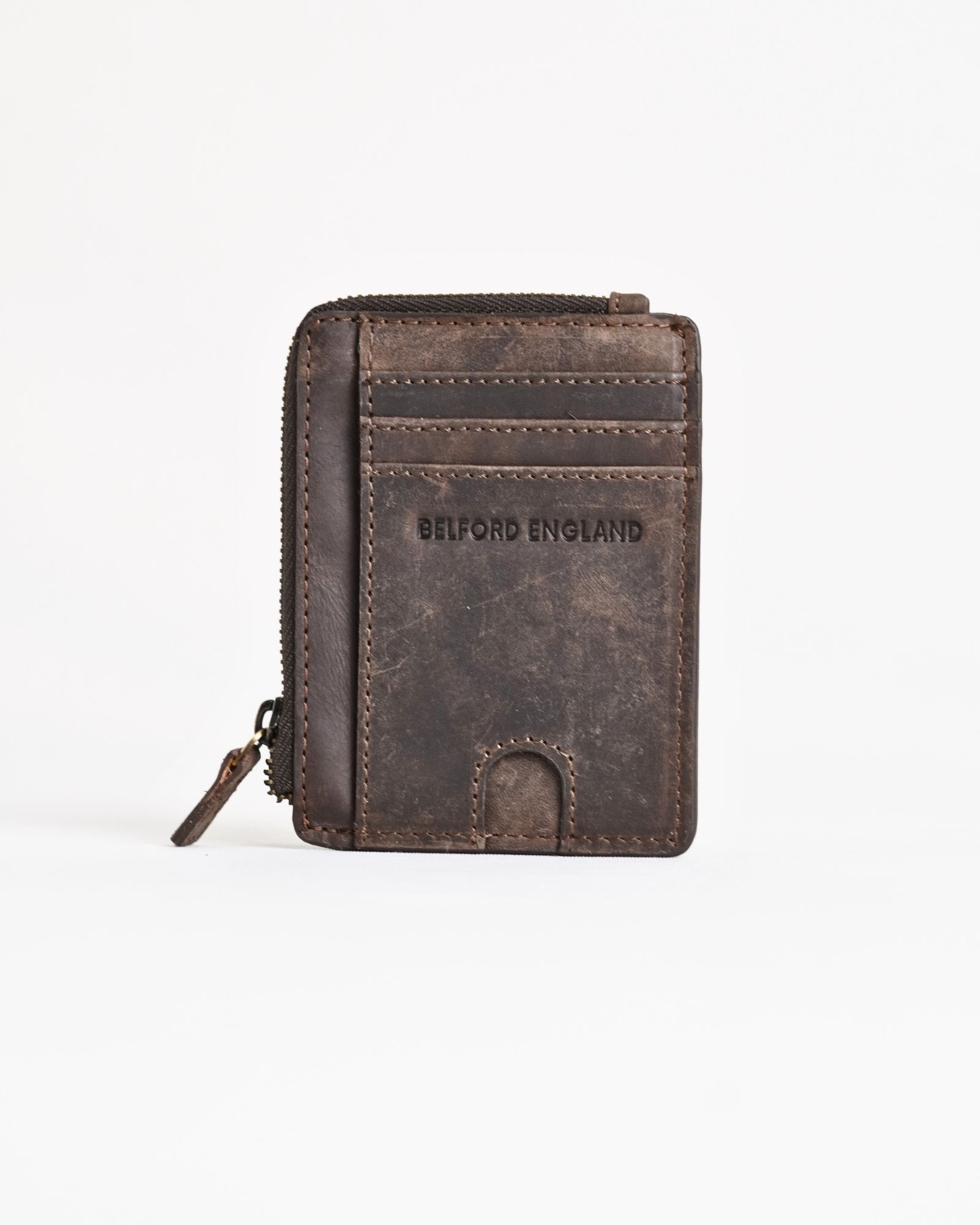 Geneva (Sleek) - Men’s Original Leather Wallet (Rugged Brown) - Image 2