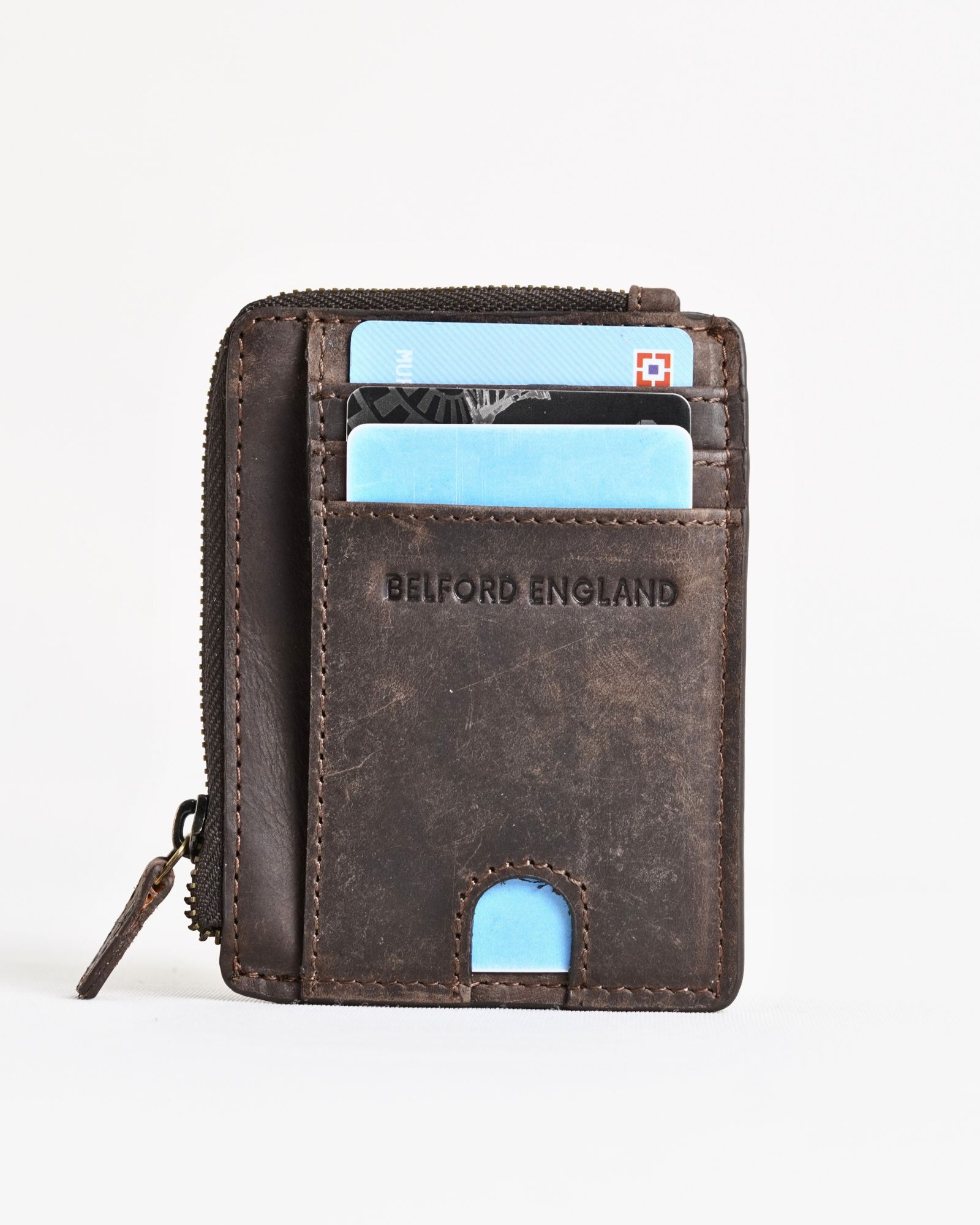 Geneva (Sleek) - Men’s Original Leather Wallet (Rugged Brown) - Image 4
