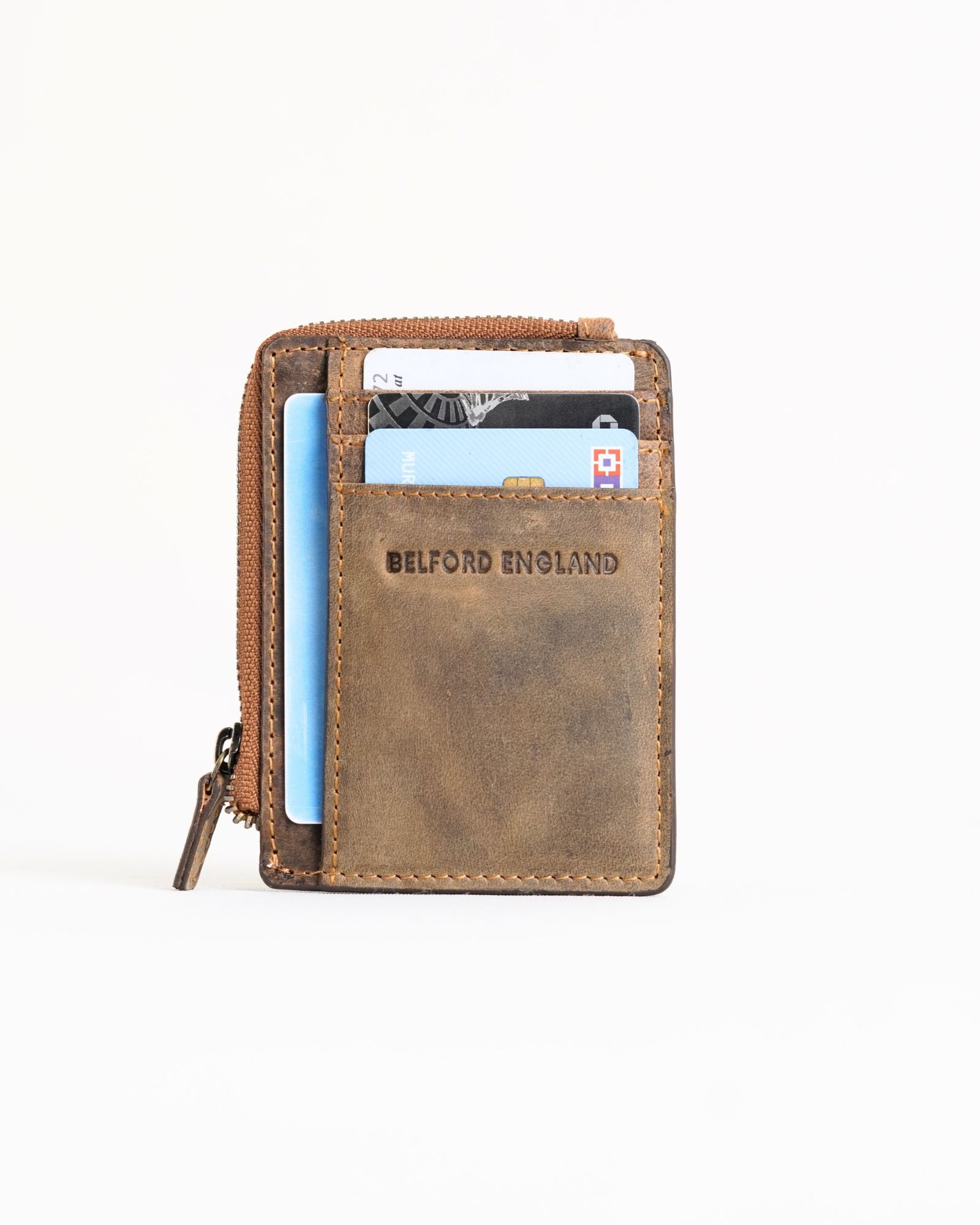 Geneva (Sleek) - Men’s Original Leather Wallet (Rugged Tan) - Image 3