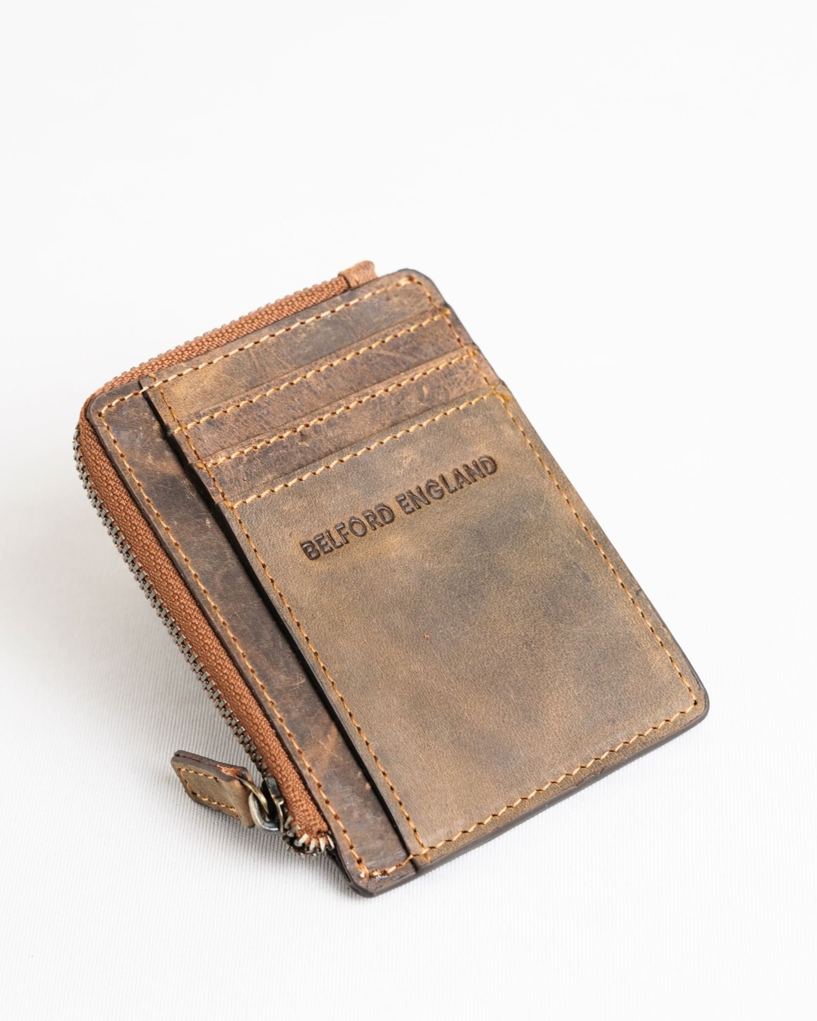 Geneva (Sleek) - Men’s Original Leather Wallet (Rugged Tan) - Image 6