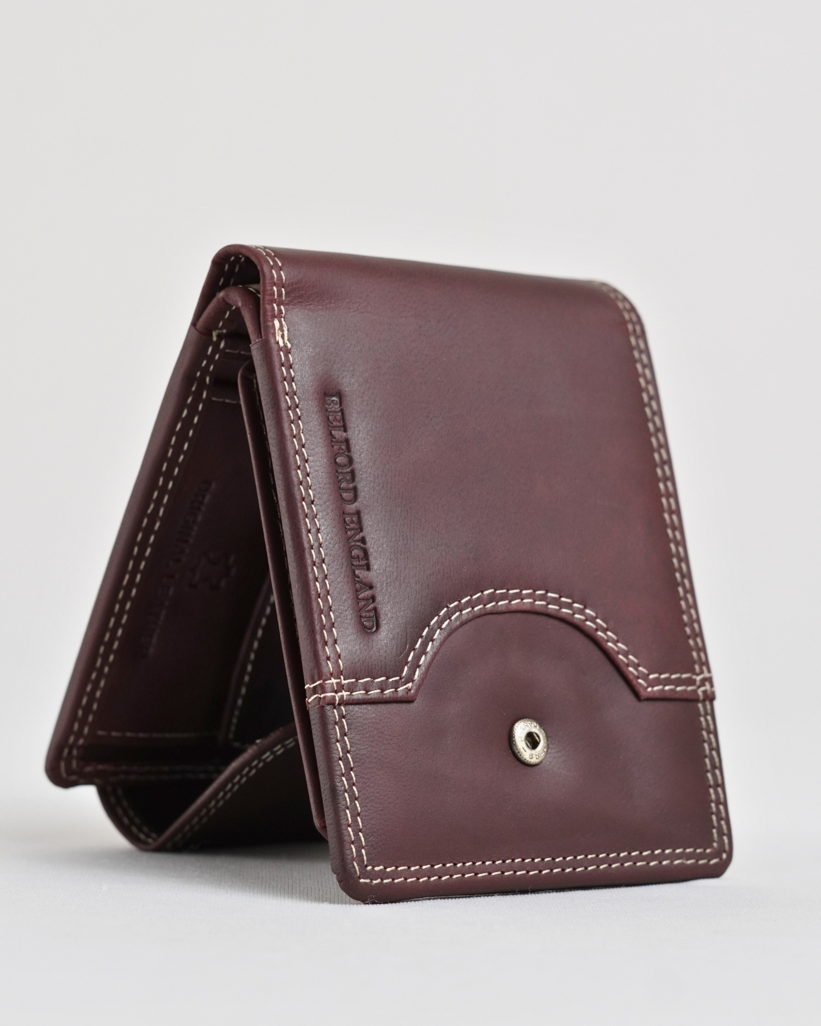 Derby - Men’s Original Leather Wallet (Vintage Brown) - Image 5