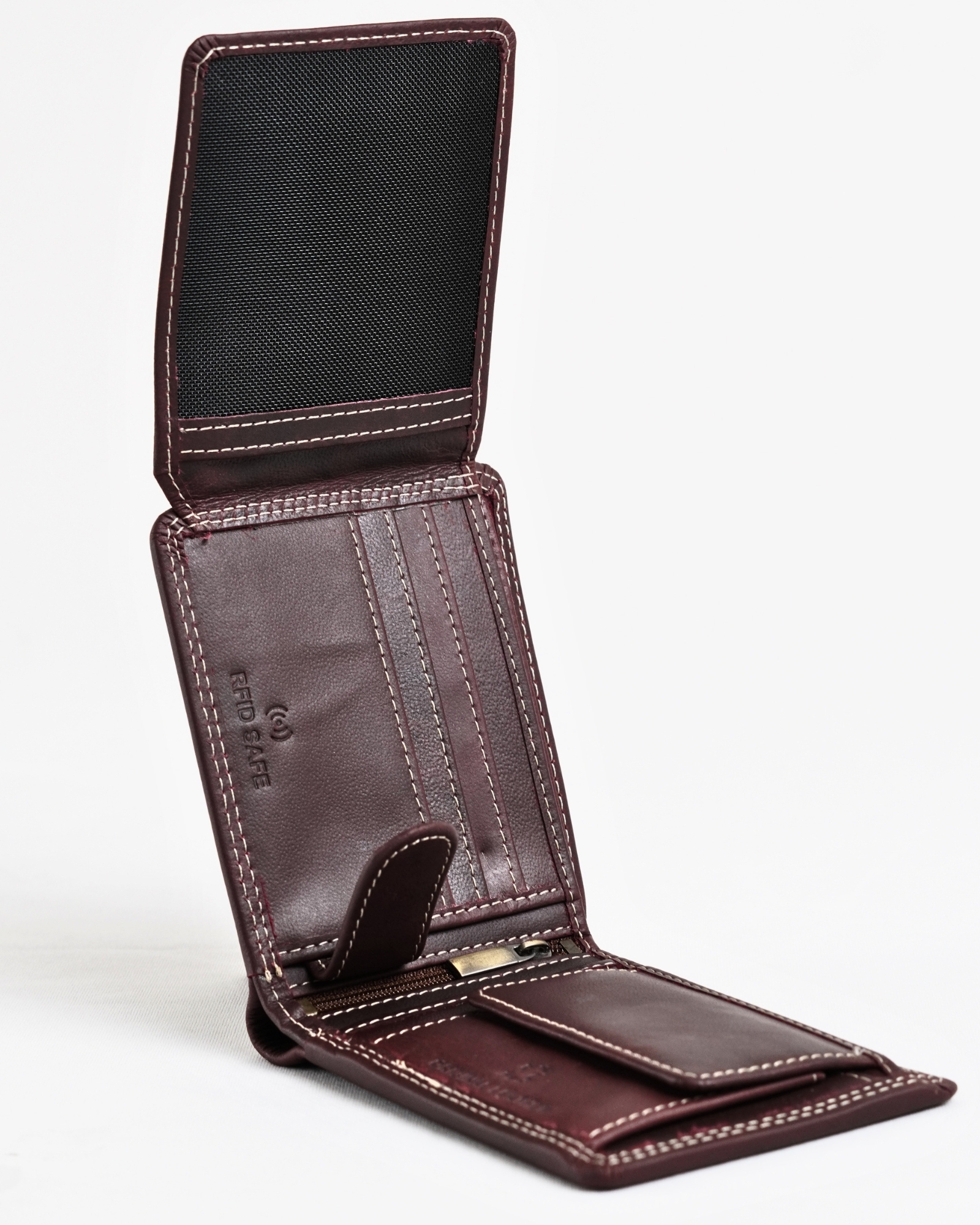 Cambridge - Men’s Original Leather Wallet (Vintage Brown) - Image 3