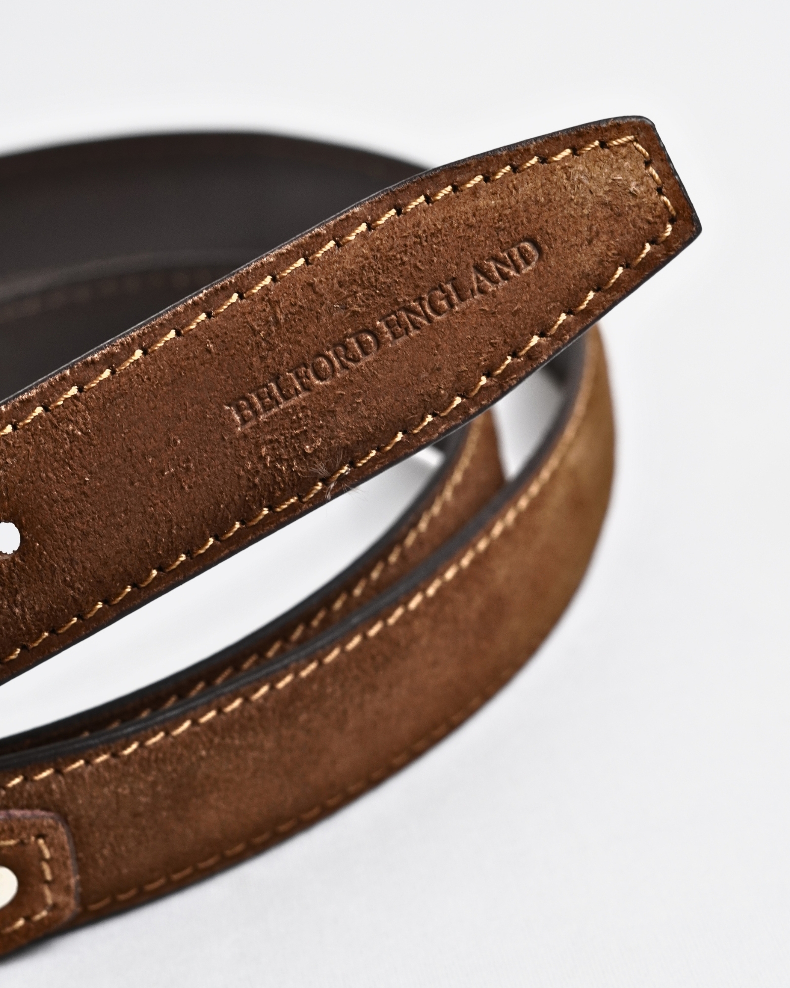 Milan Men's Original Leather Belt - 30 - Image 3