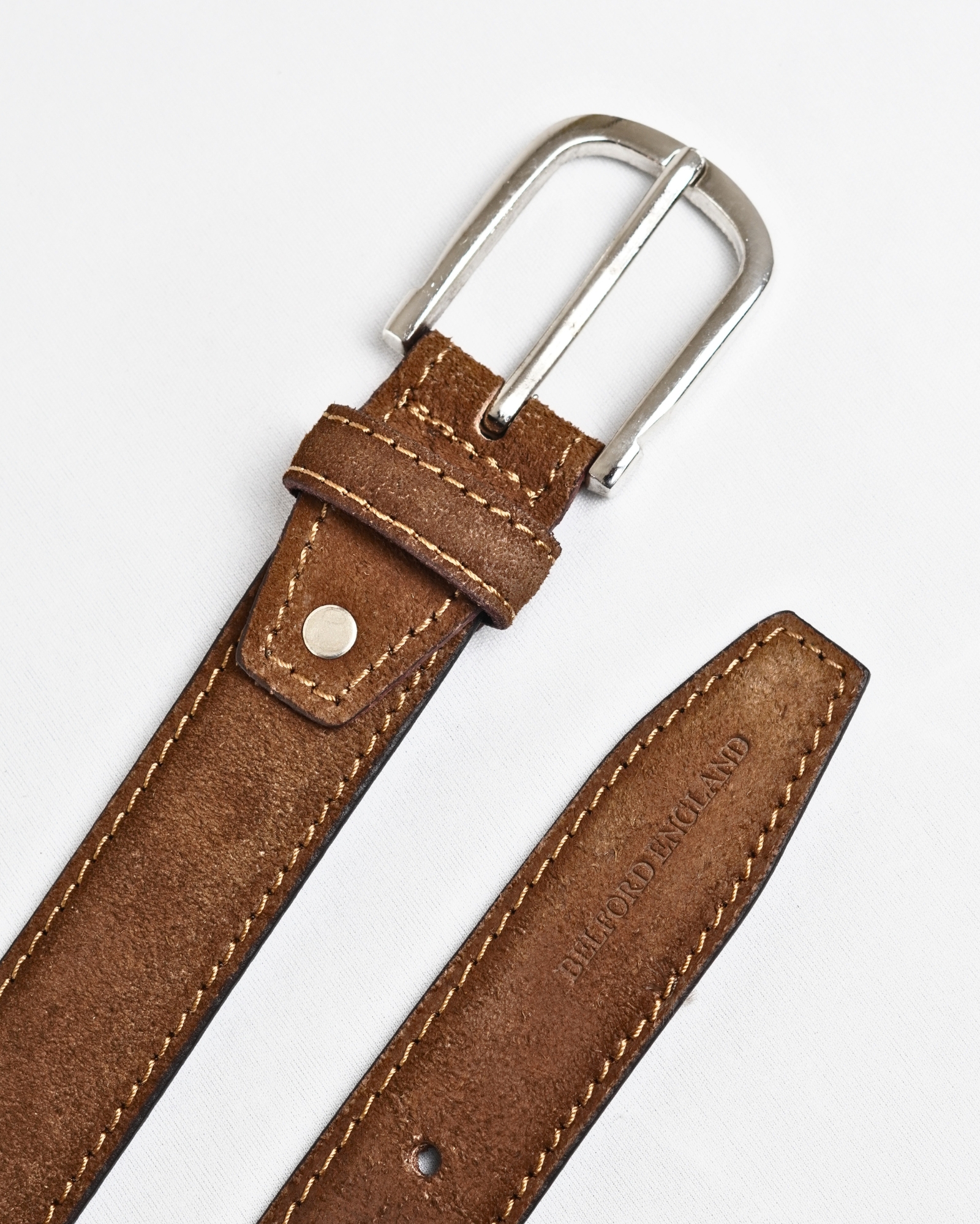 Milan Men's Original Leather Belt - 30 - Image 5