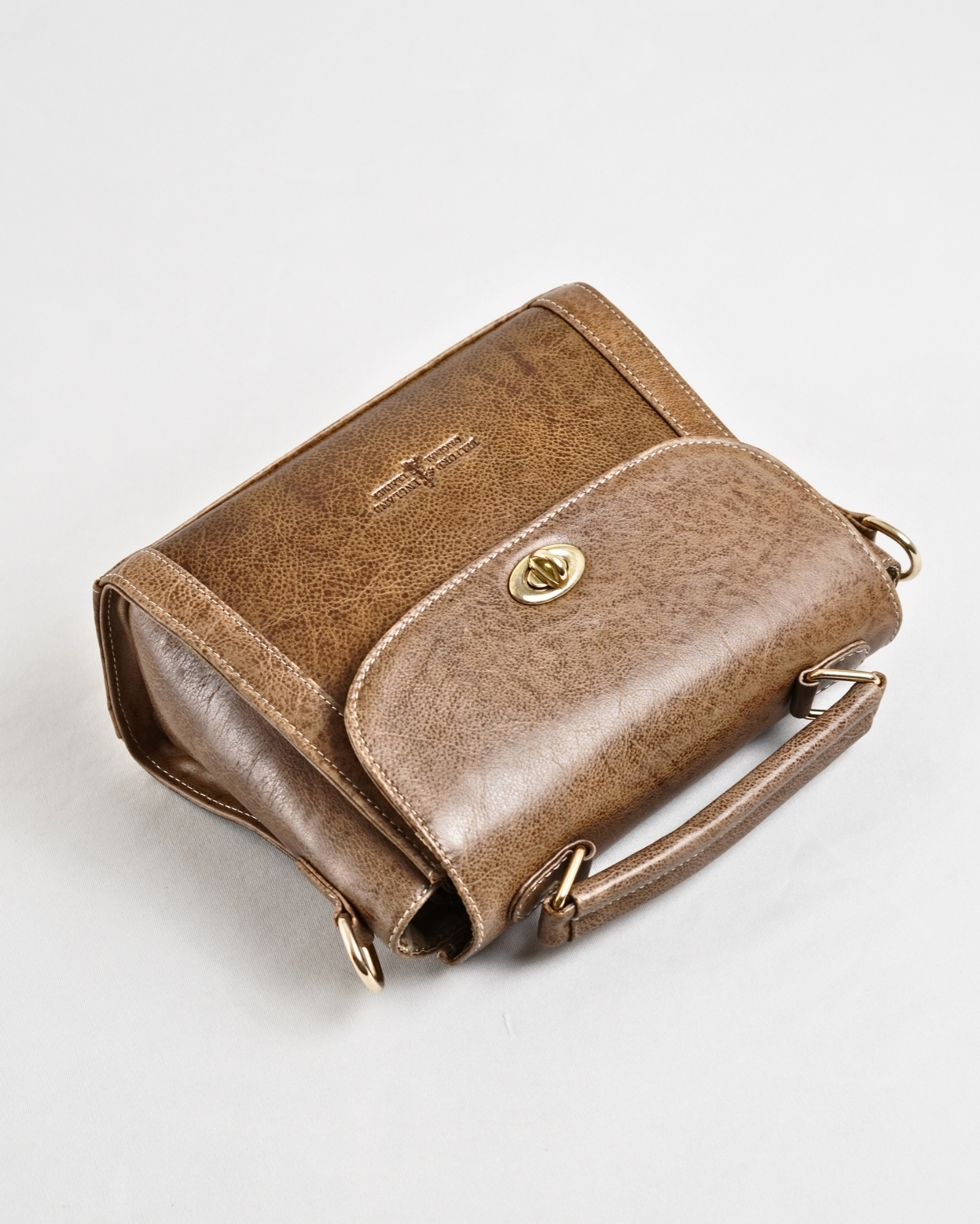 Sara - Women's Original Leather Handbag - Antique Brown - Image 5