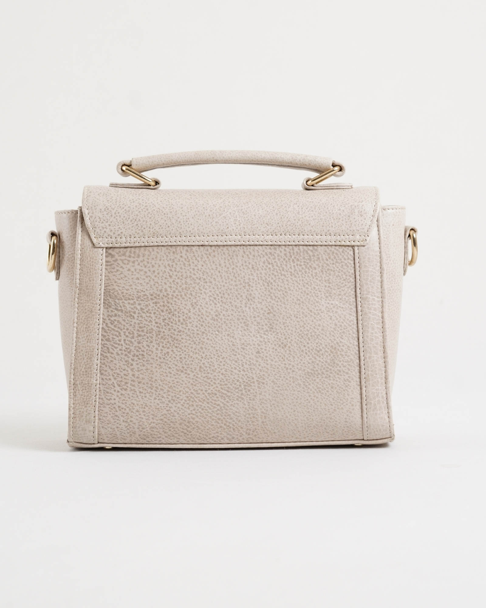 Sara - Women's Original Leather Handbag - Antique White - Image 4