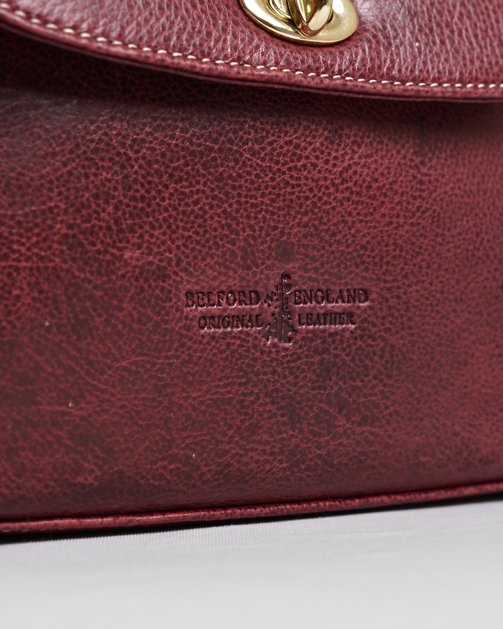 Sara - Women's Original Leather Handbag - Antique Burgundy - Image 5