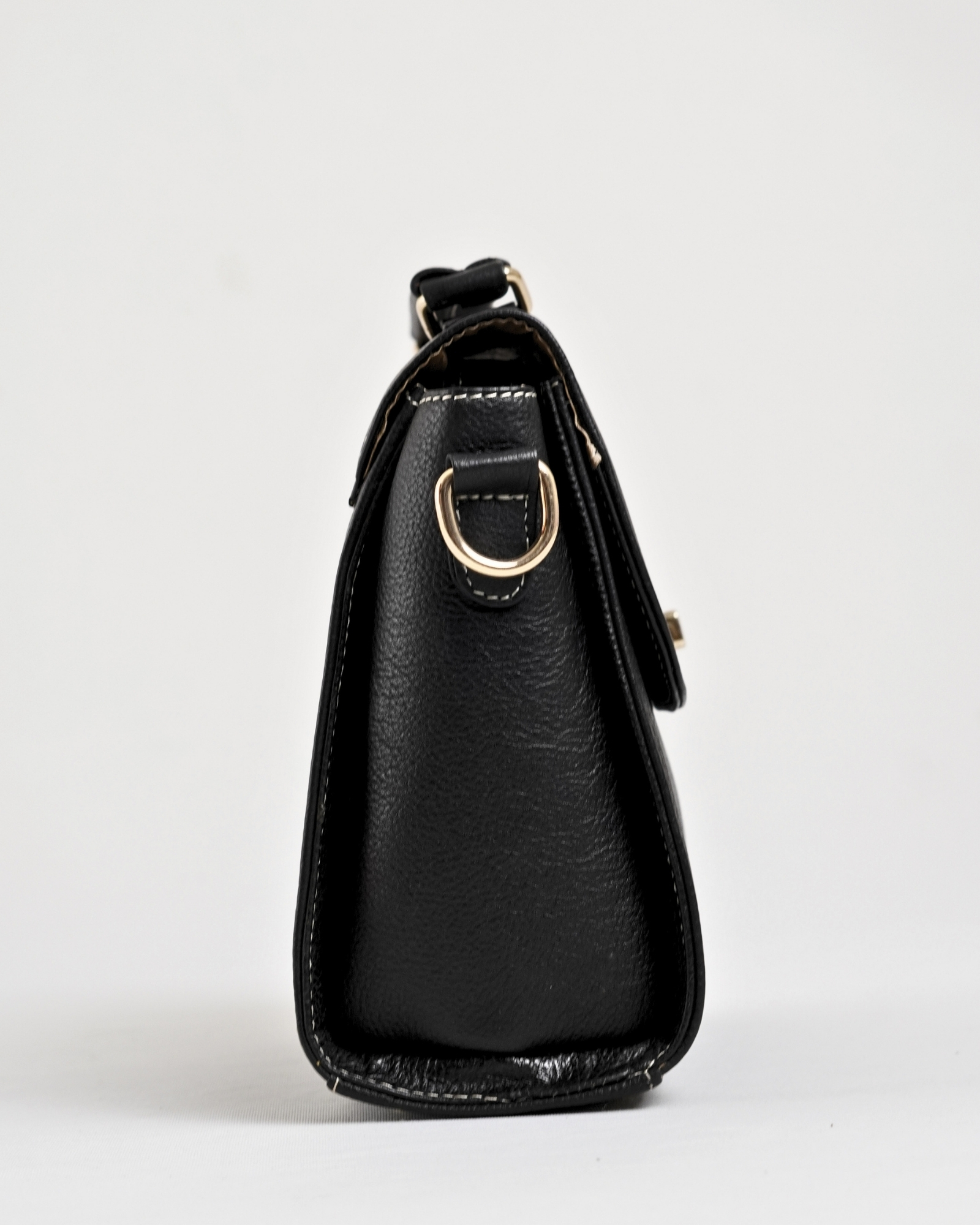 Sara - Women's Original Leather Handbag - Antique Black - Image 4