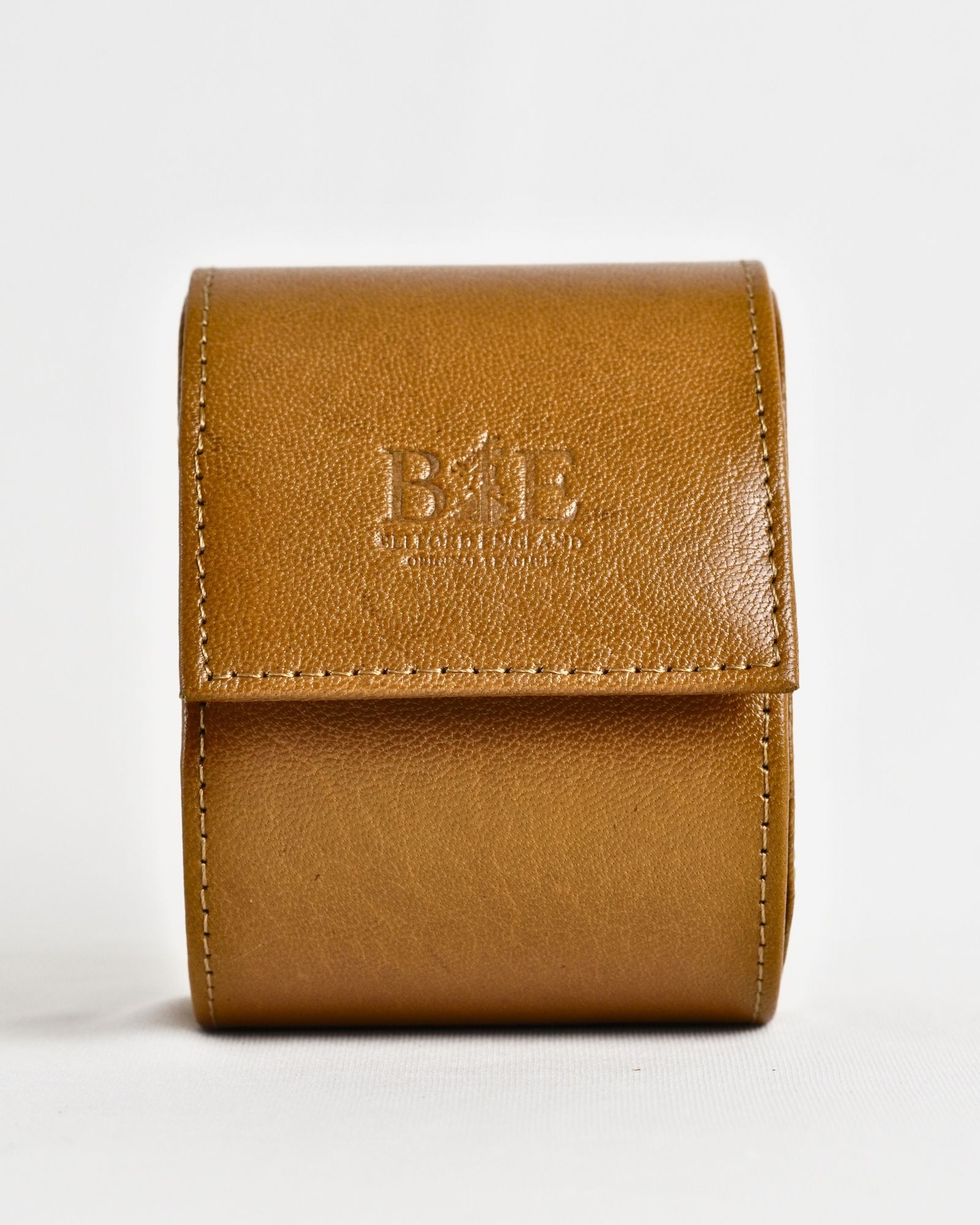 Bulgaria – Hand Crafted Original Leather Watch Box  (Rich Tan) - Image 2