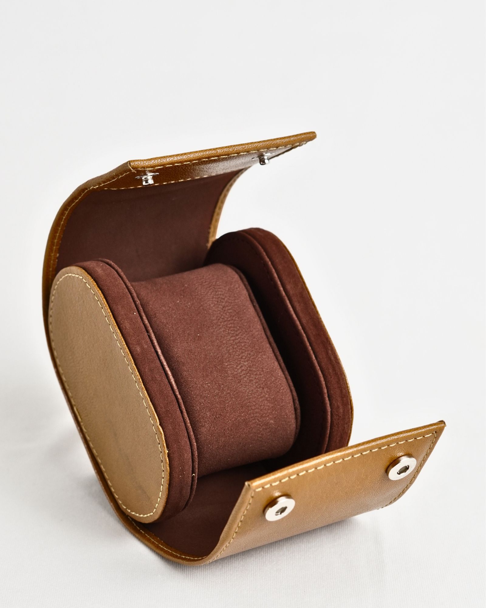 Bulgaria – Hand Crafted Original Leather Watch Box  (Rich Tan) - Image 3