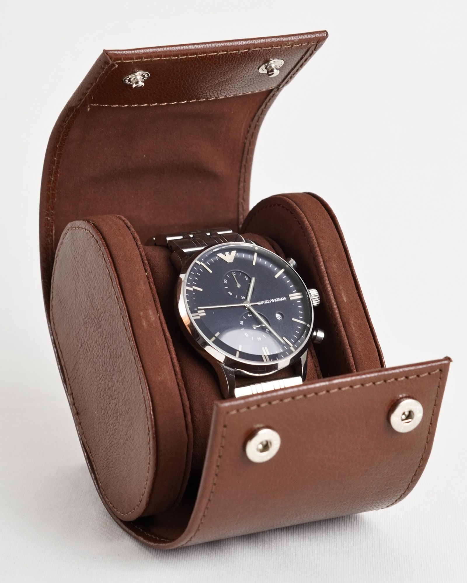 Bulgaria – Hand Crafted Original Leather Watch Box (Rich Brown)