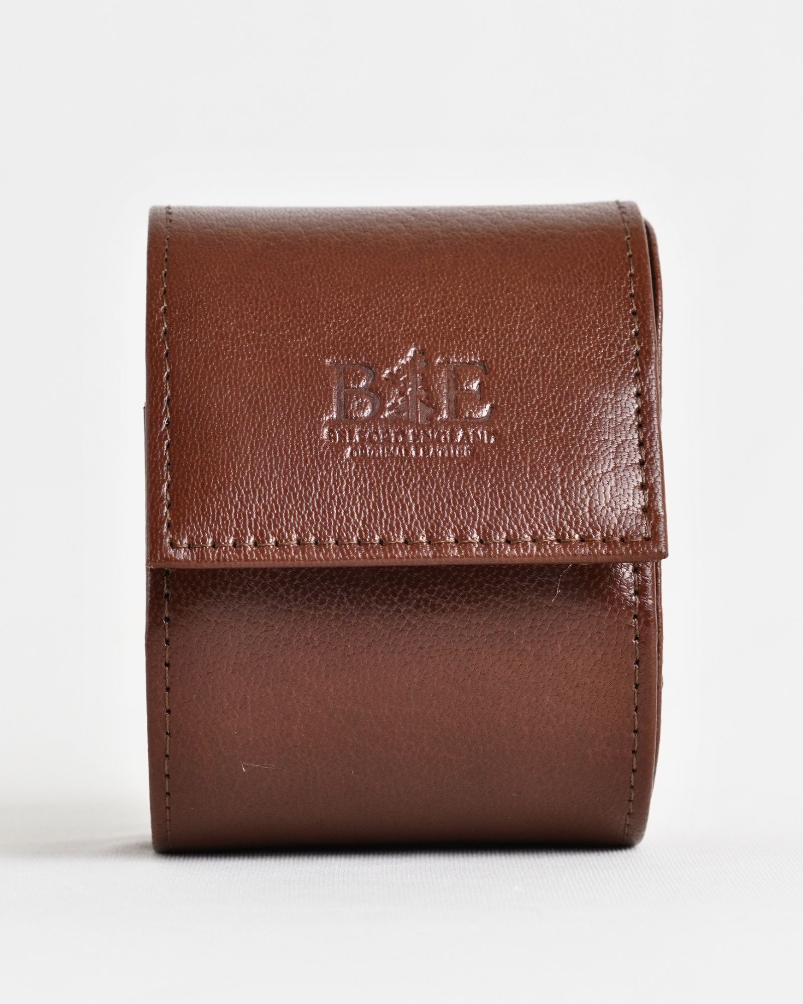 Bulgaria – Hand Crafted Original Leather Watch Box (Rich Brown) - Image 2