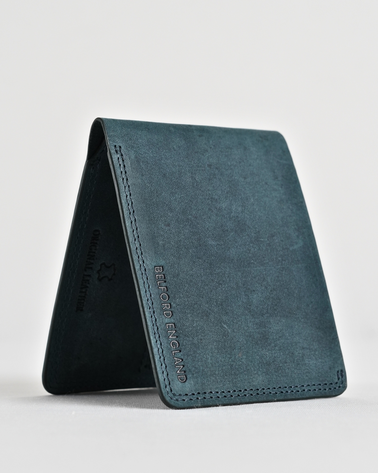 Heritage (Sleek Series) - Men’s Original Leather Wallet (Rugged Green) - Image 5