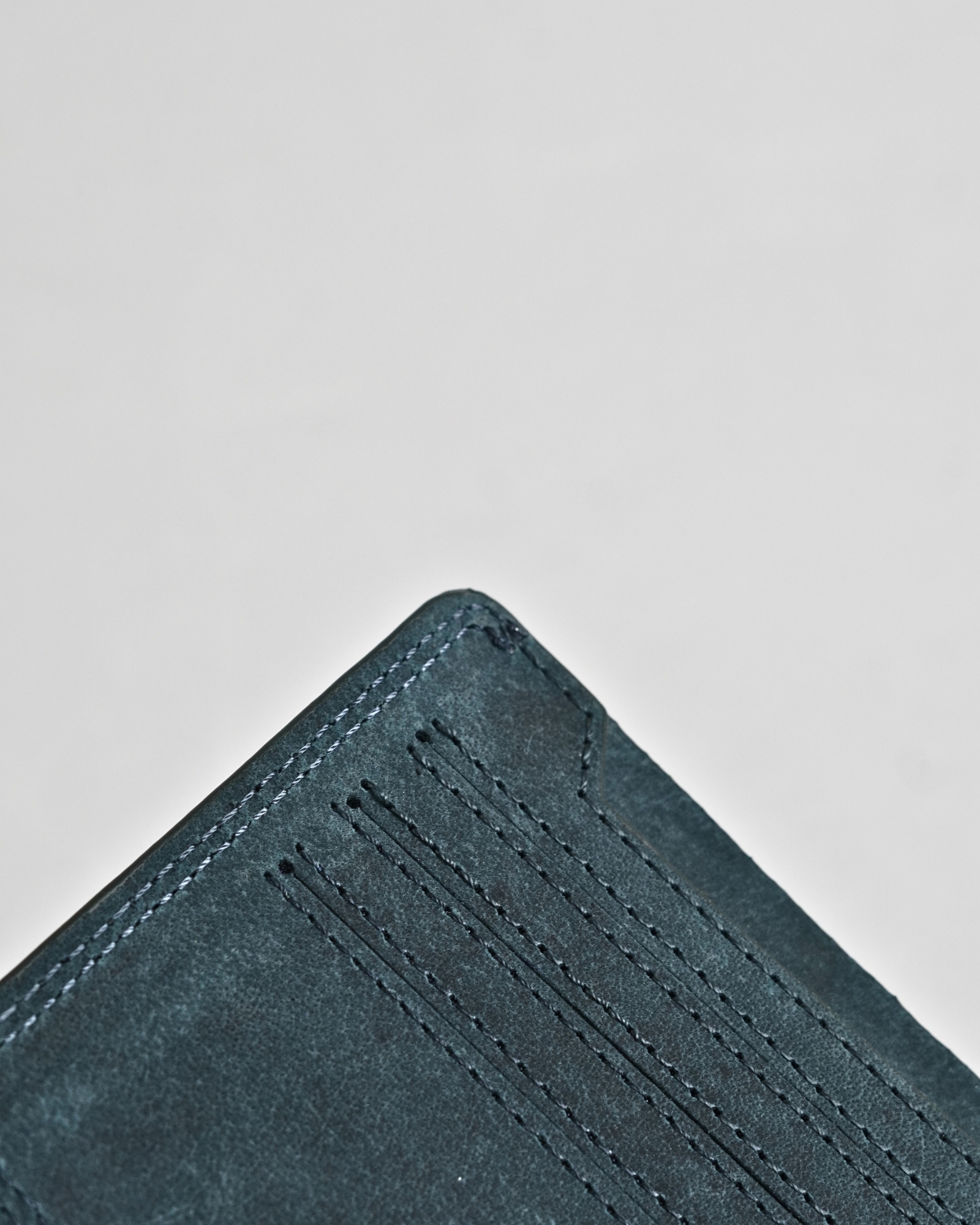 Heritage (Sleek Series) - Men’s Original Leather Wallet (Rugged Green) - Image 9