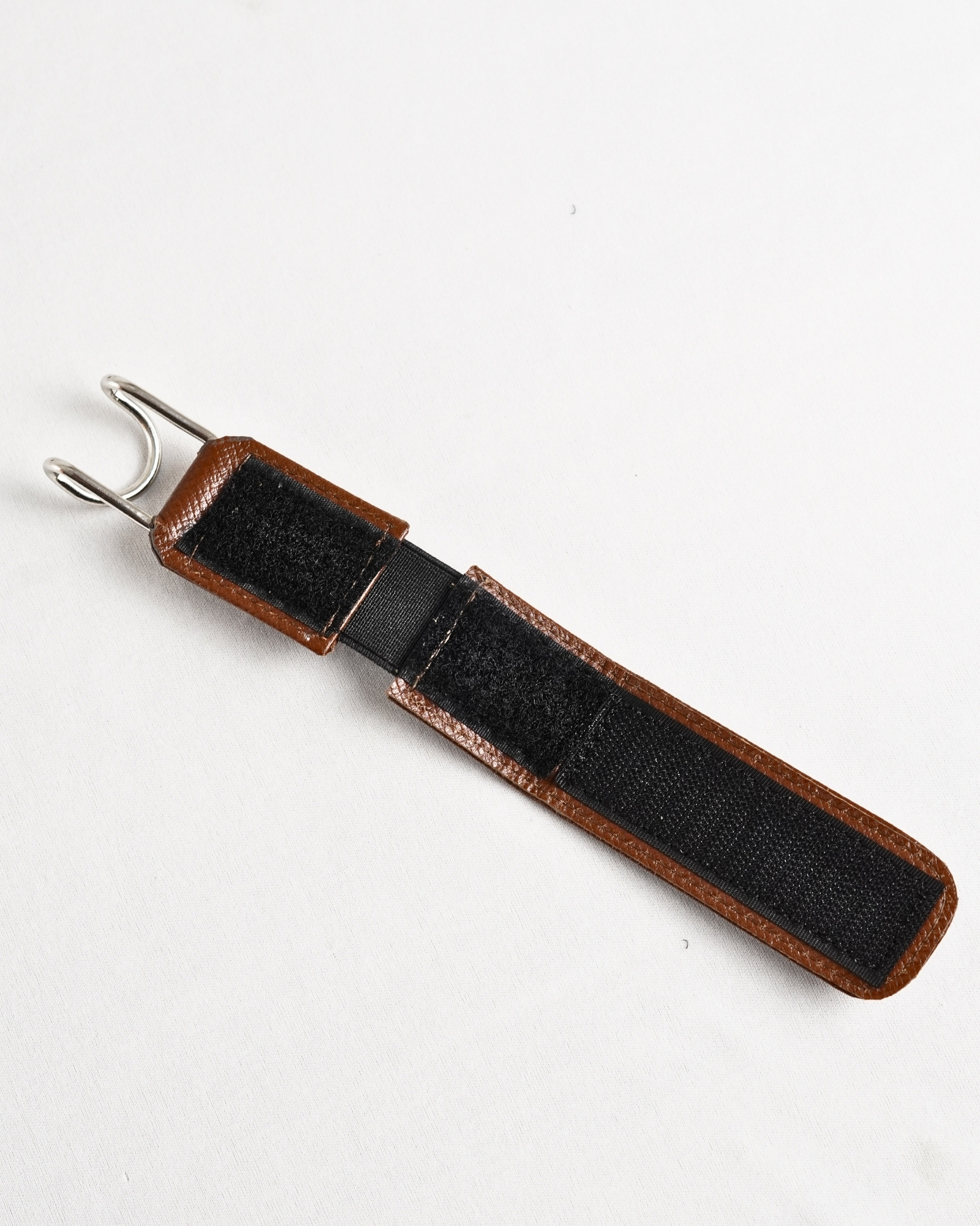 Italy - Men's Original Leather Belt (Free Size) - Saffiano Brown - Image 4