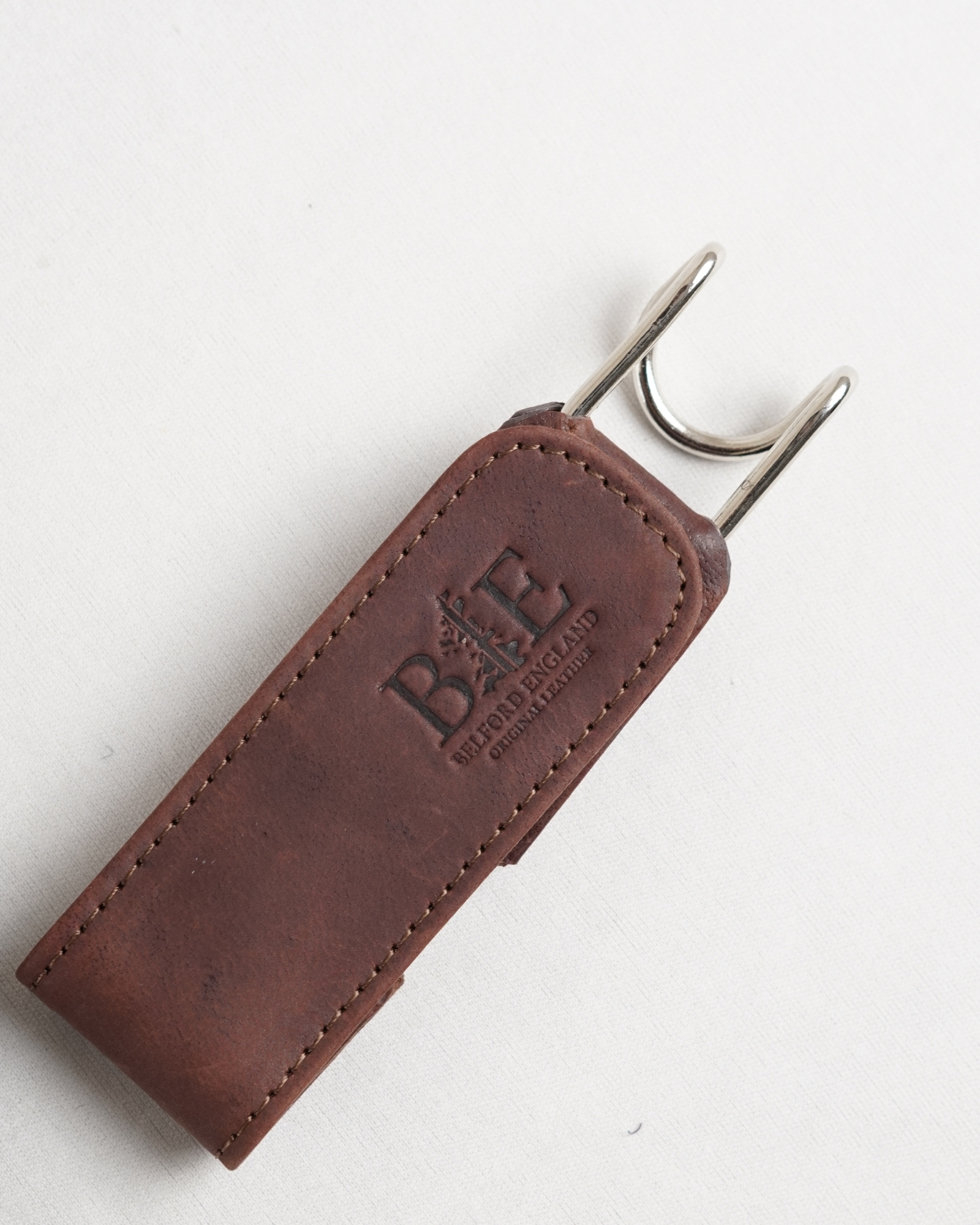 Italy - Men's Original Leather Belt (Free Size) - Rugged Brown - Image 3