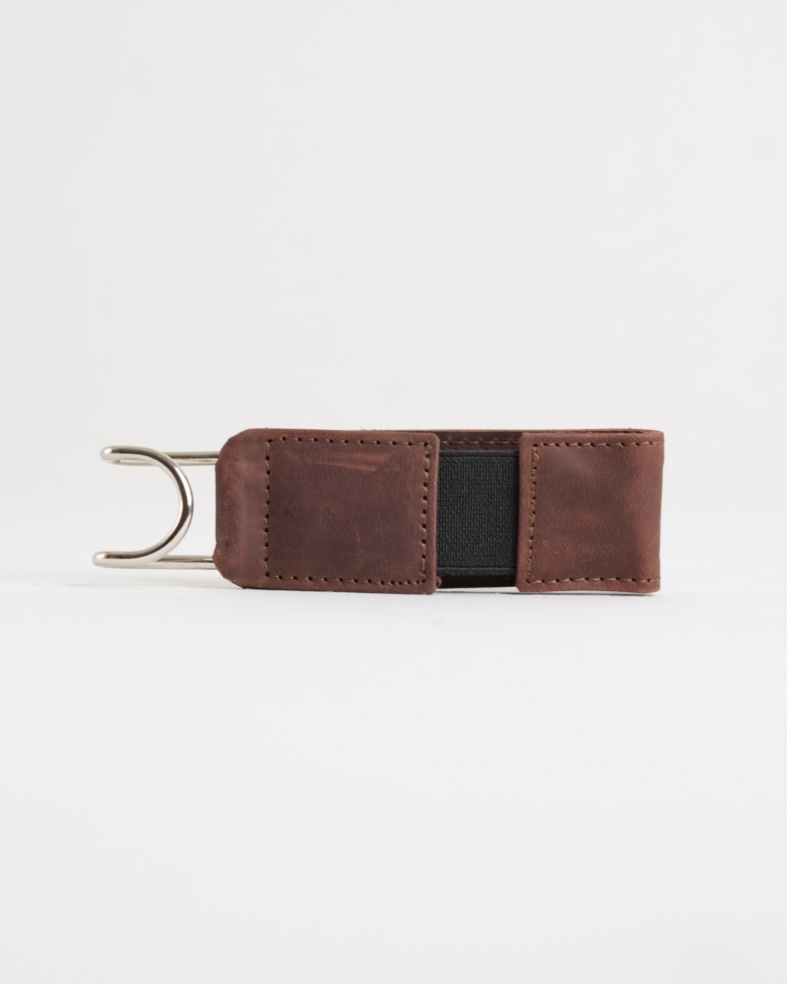 Italy - Men's Original Leather Belt (Free Size) - Rugged Brown - Image 4