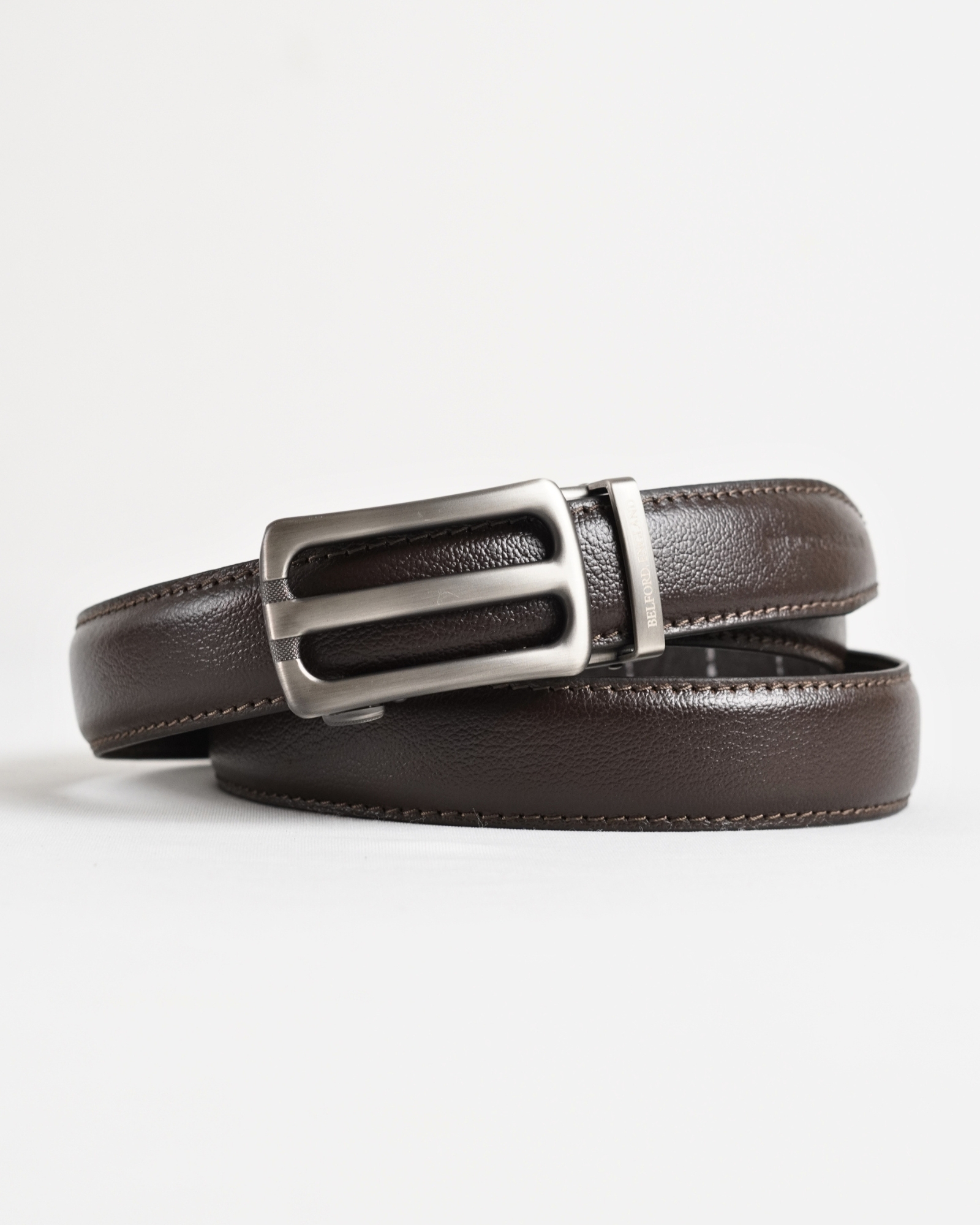 Manchester Men's Original Leather Autolock Belt (Brown) - 28-44 - Image 2