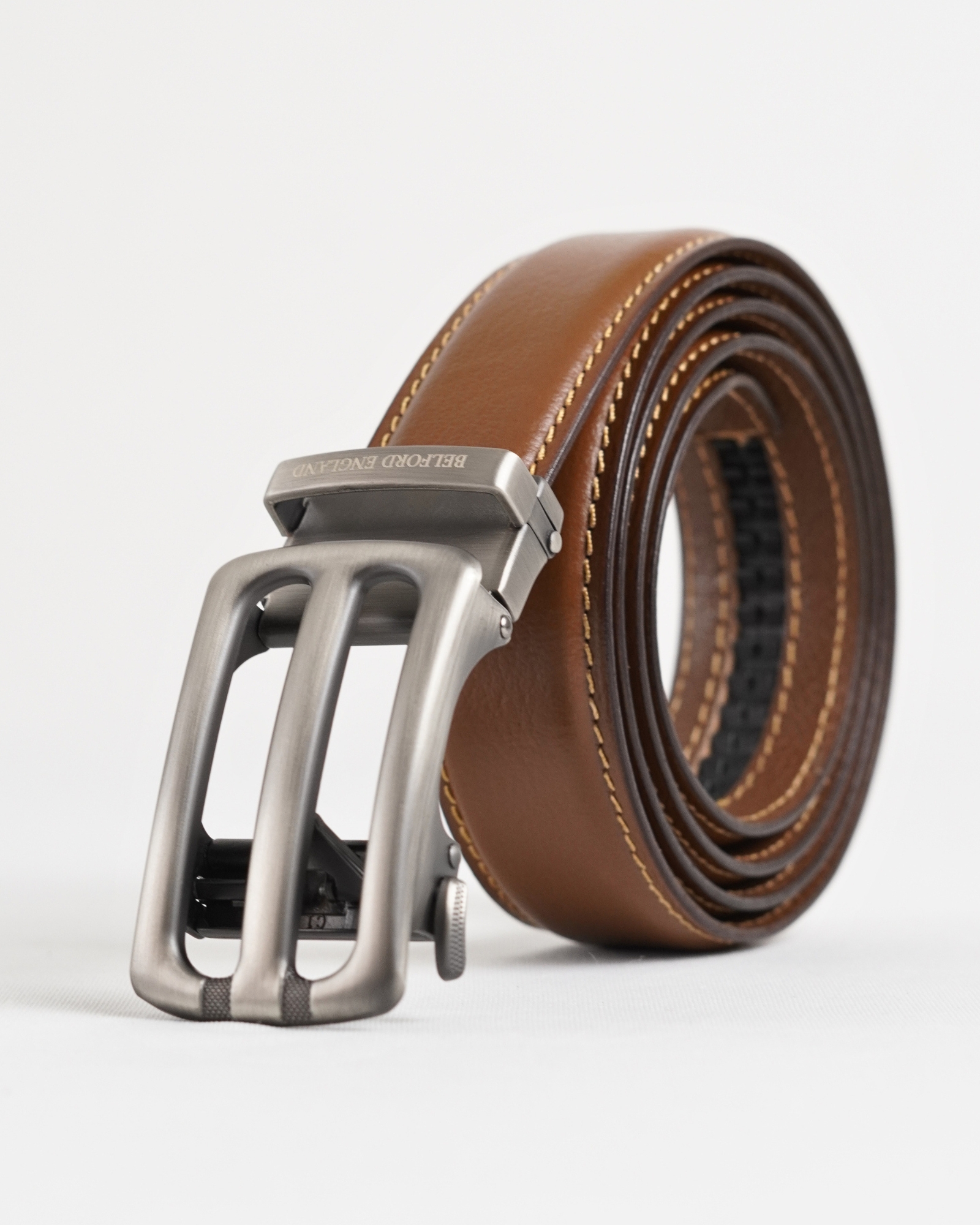 Manchester Men's Original Leather Autolock Belt (Tan) - 28-44 - Image 2