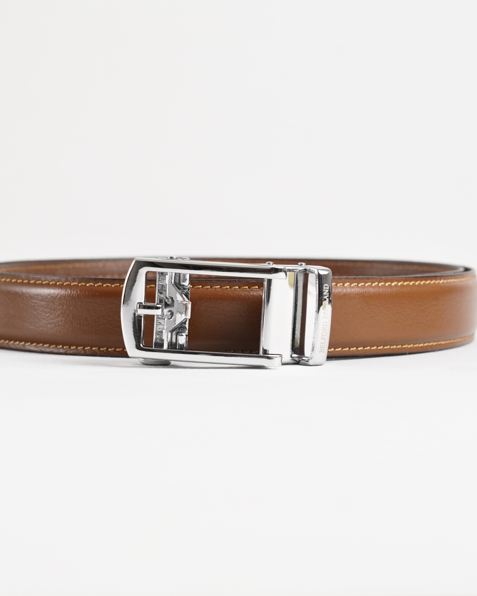 Norwich  Men's Original Leather Belt  (Tan)  28-44 - Image 5