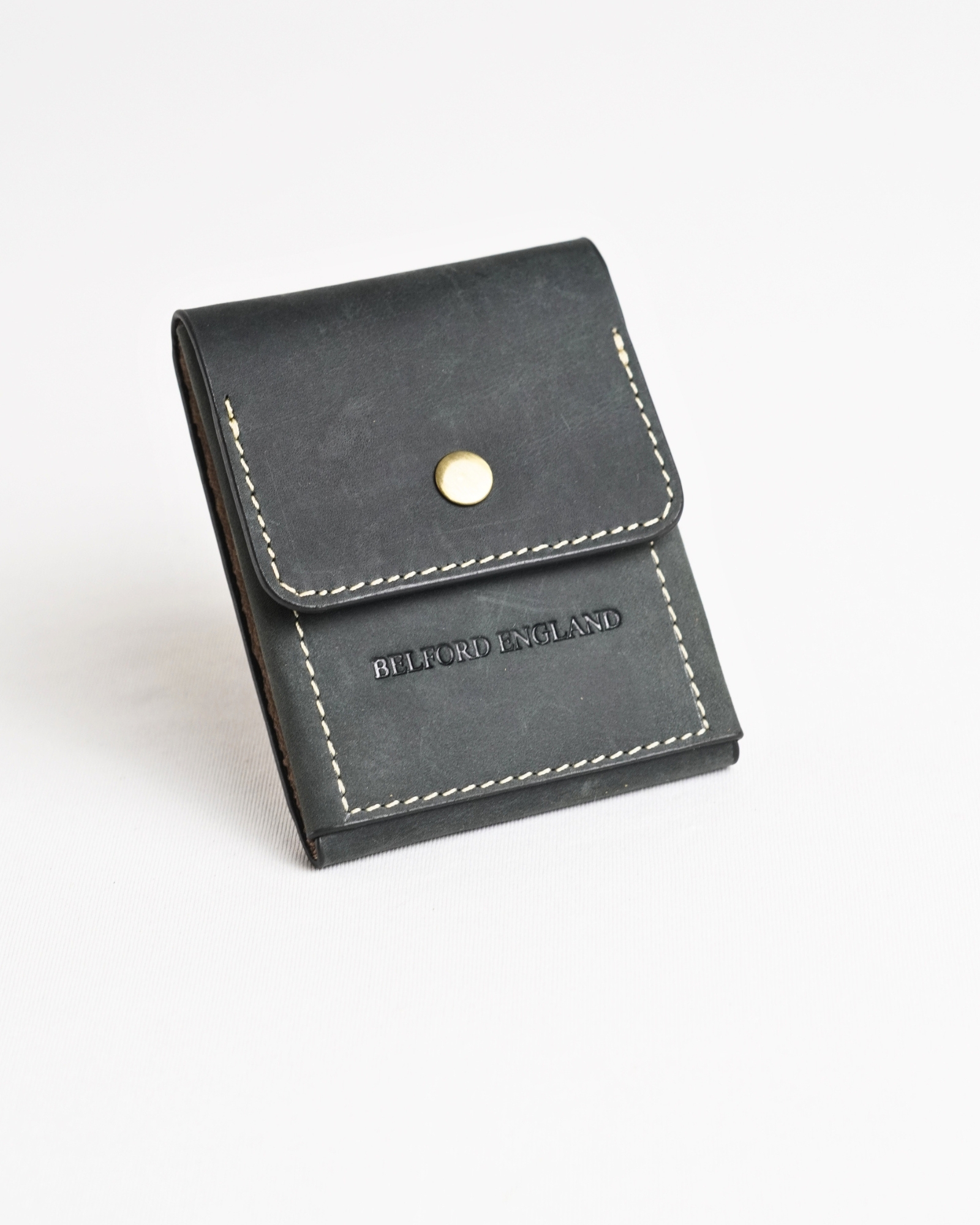 Milton - Men’s Original Leather Minimalist Wallet (Rugged Green) - Image 4