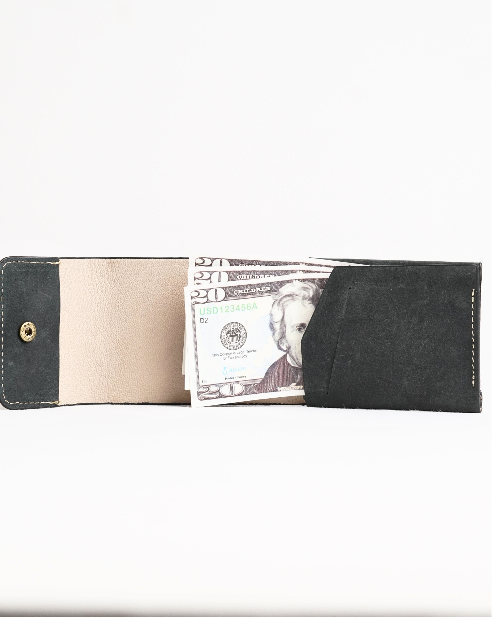 Milton - Men’s Original Leather Minimalist Wallet (Rugged Green) - Image 8