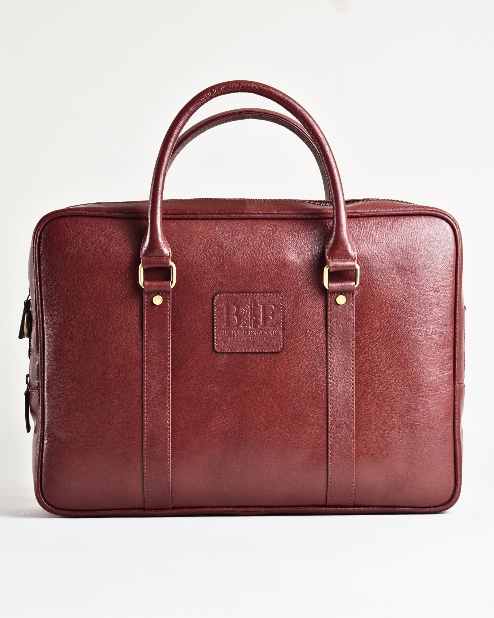 Executive Men's Original Leather Briefcase (Luxury Cherry) - Image 4