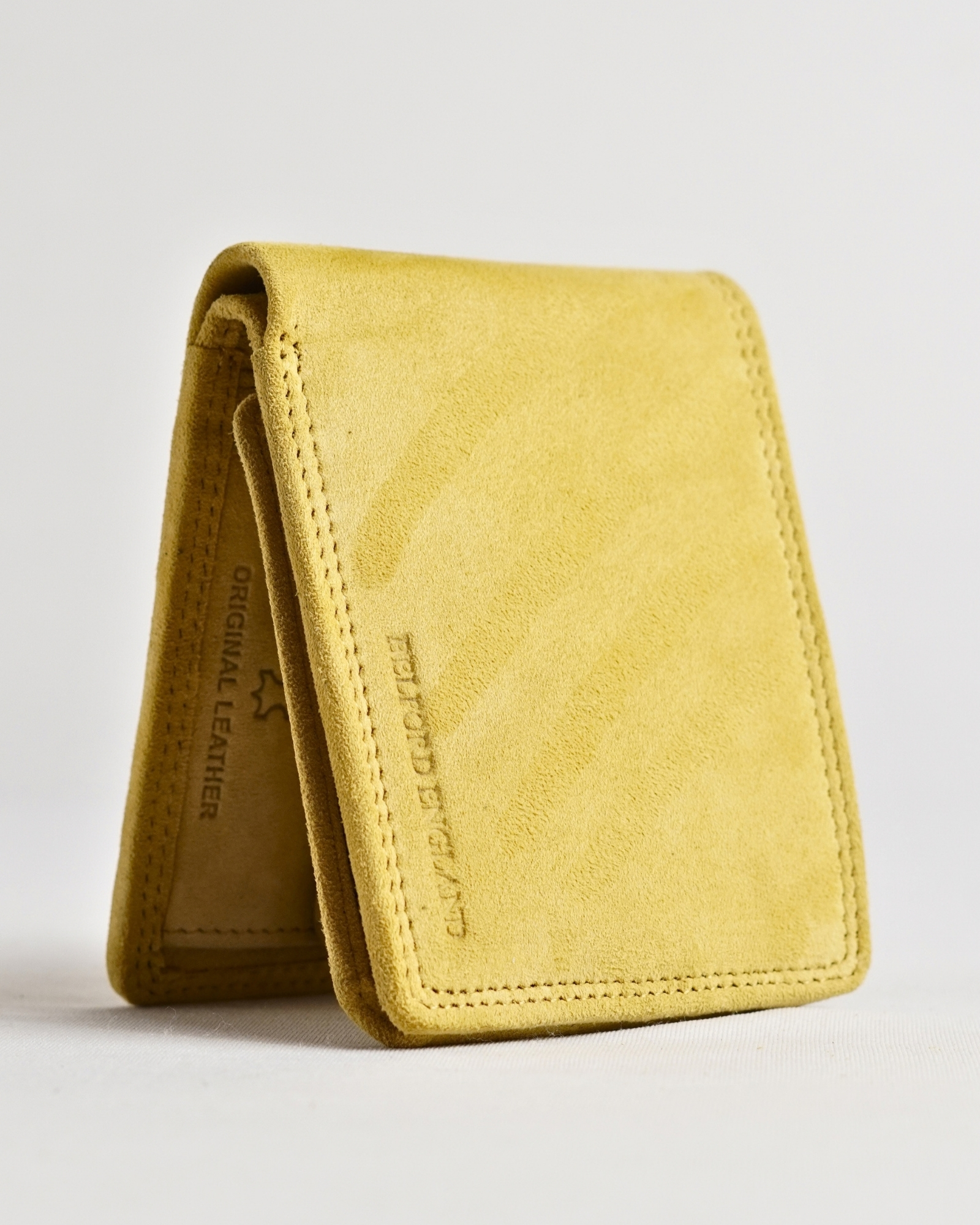 Cambridge Men’s Original Leather Wallet (Suede Tan) - Image 5