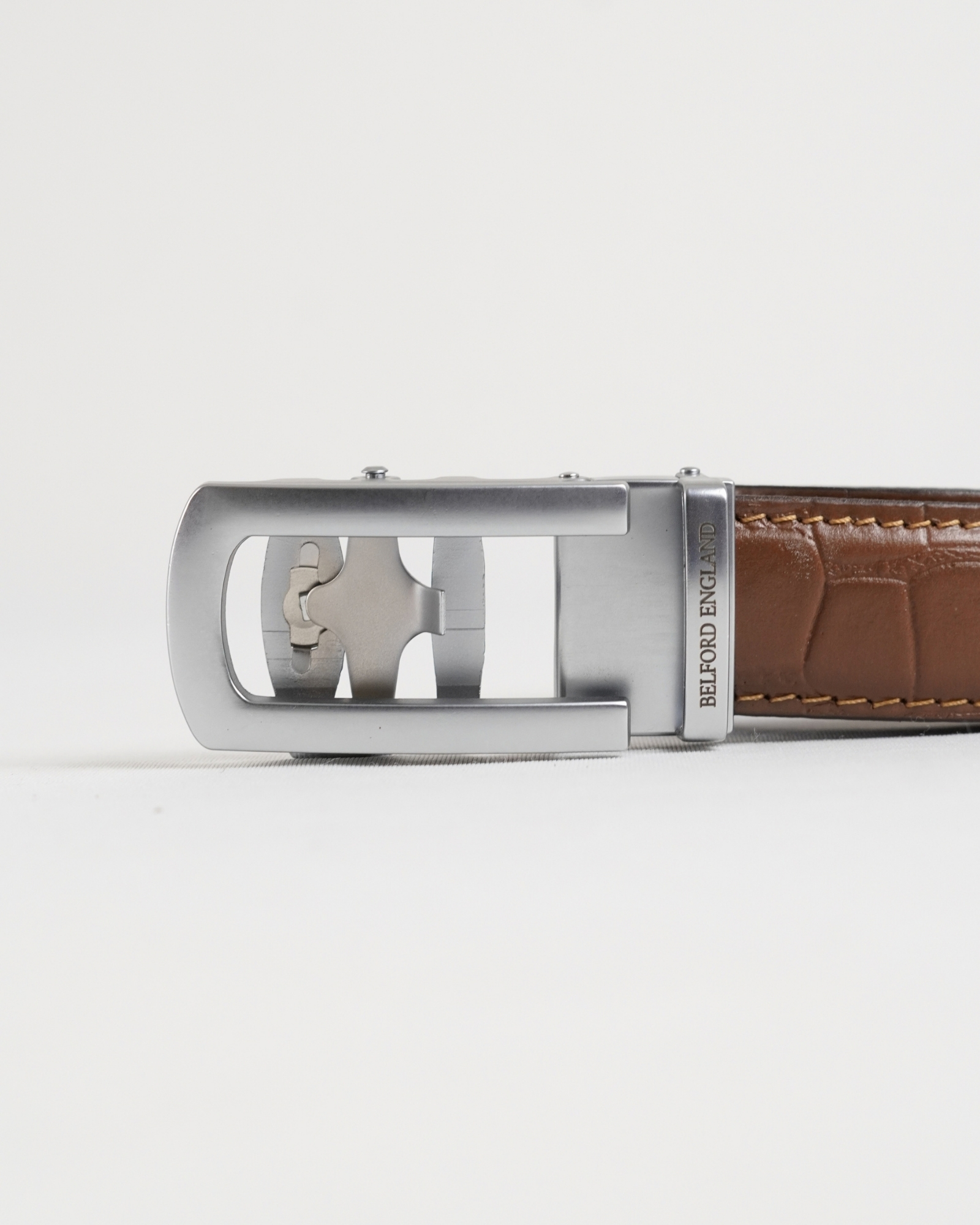 Oxford Men's Original Leather Belt  (Croco Tan) - 28-44 - Image 4