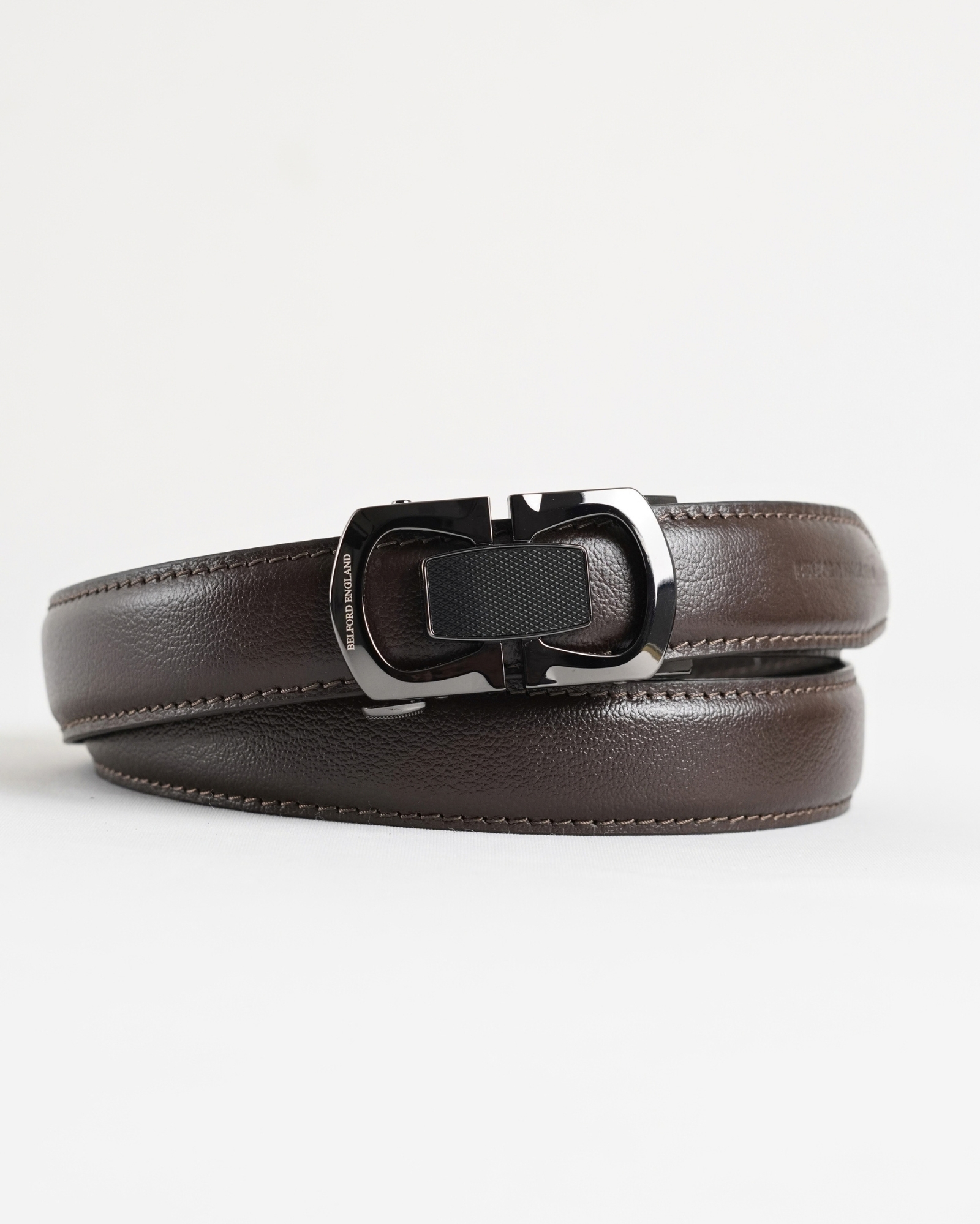 Statesman Men's Original Leather Belt  (Brown)  28-44 - Image 3