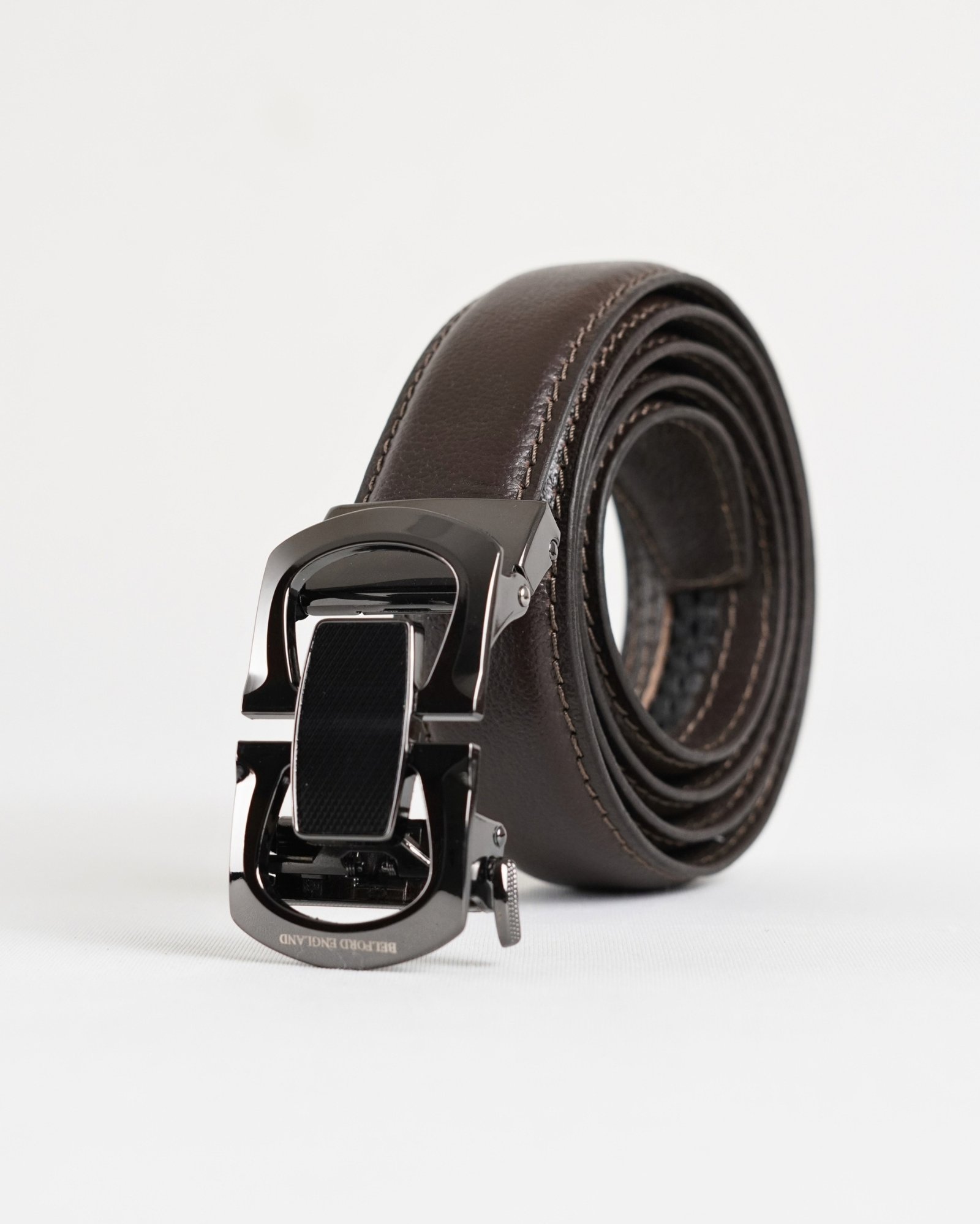 Statesman Men's Original Leather Belt  (Brown)  28-44 - Image 4