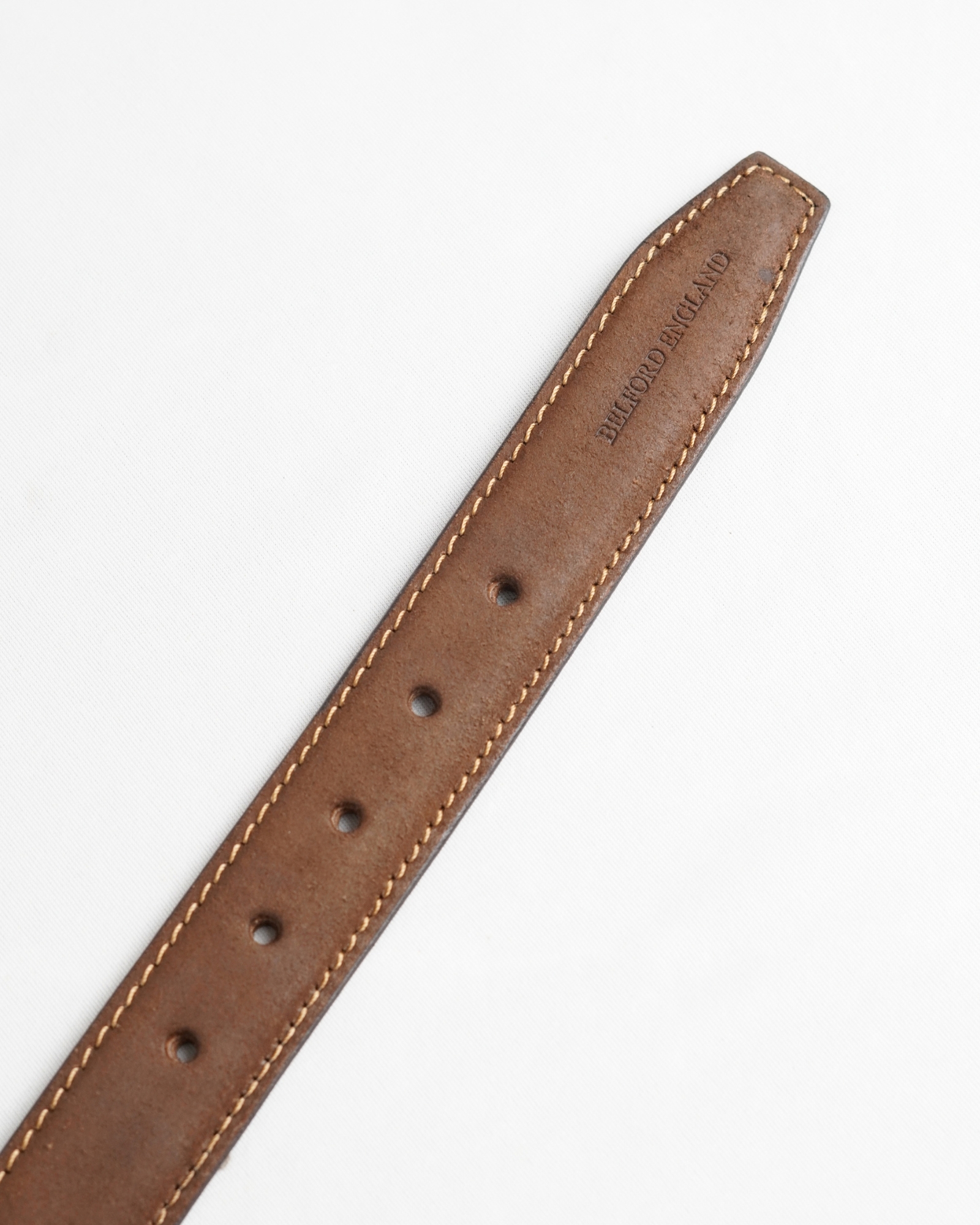 Milan Men's Original Leather Belt (Suede Tan) - 28-44 - Image 5